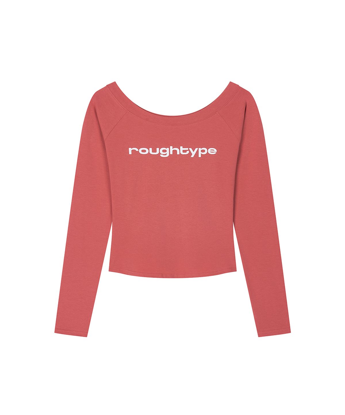 로타입(ROUGHTYPE) Light Off Shoulder Long Sleeve - Pink