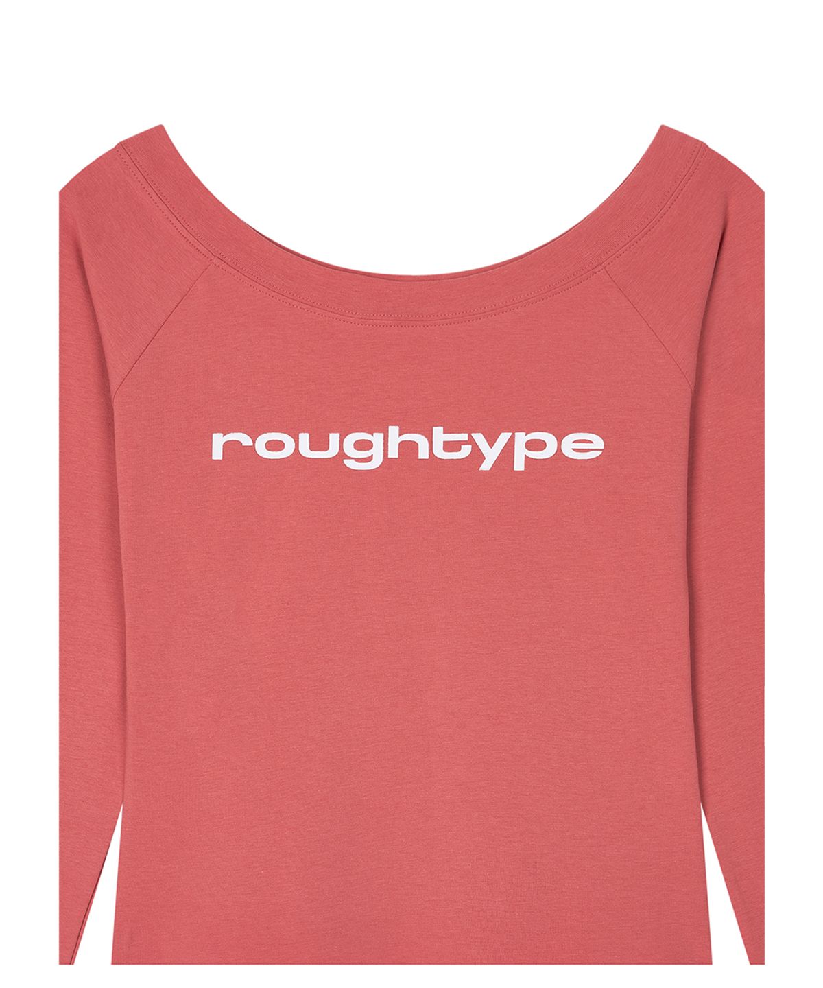 로타입(ROUGHTYPE) Light Off Shoulder Long Sleeve - Pink