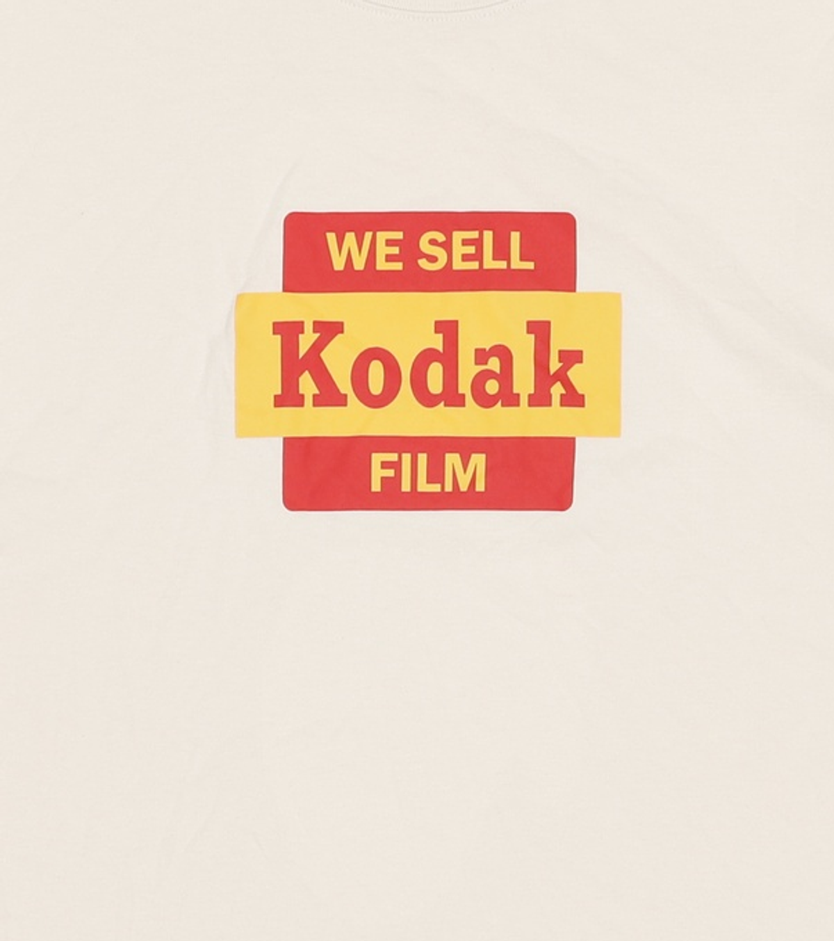 코닥(KODAK) 빅로고 반팔티셔츠 IVORY 105