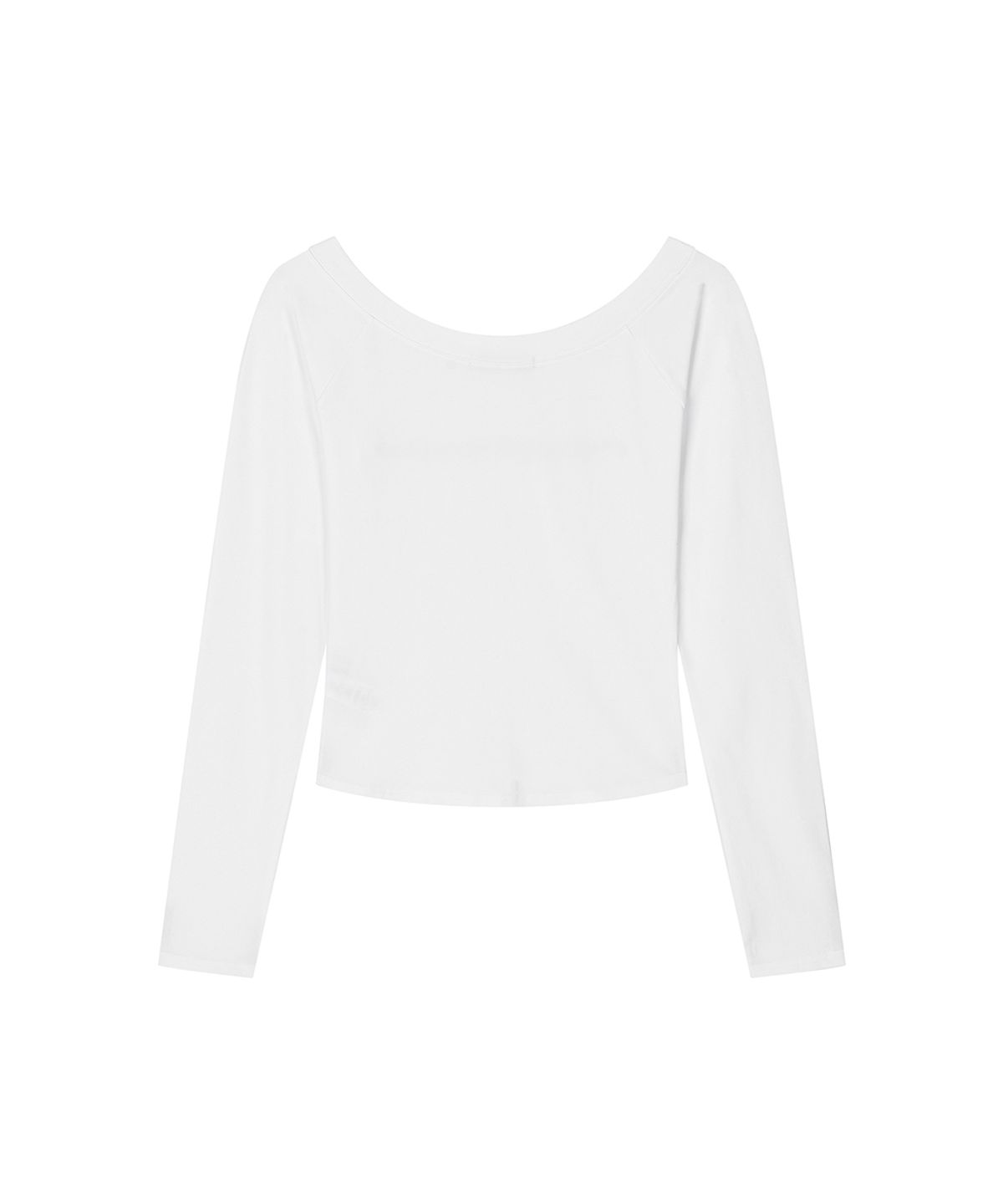 로타입(ROUGHTYPE) Light Off Shoulder Long Sleeve - White