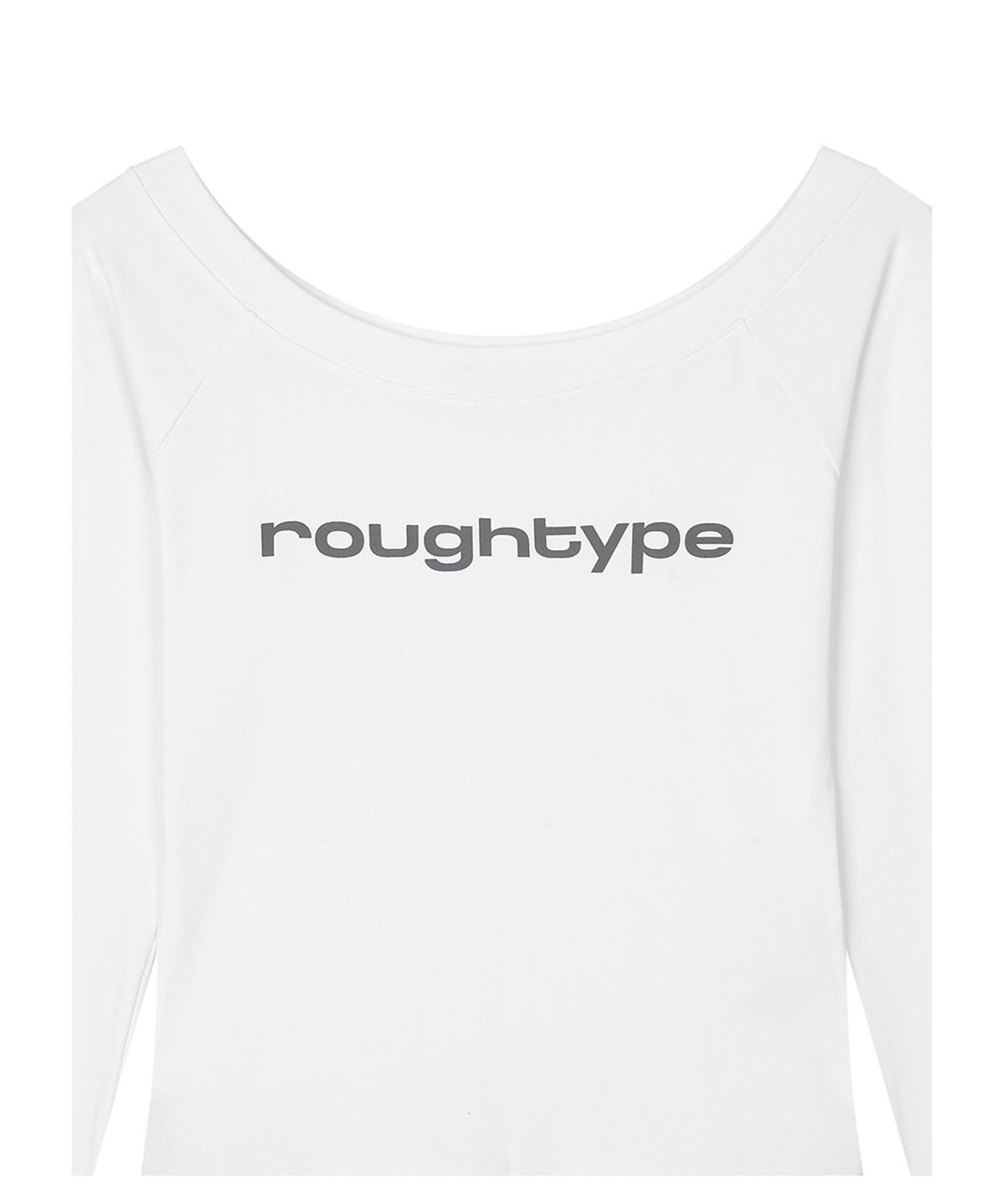 로타입(ROUGHTYPE) Light Off Shoulder Long Sleeve - White