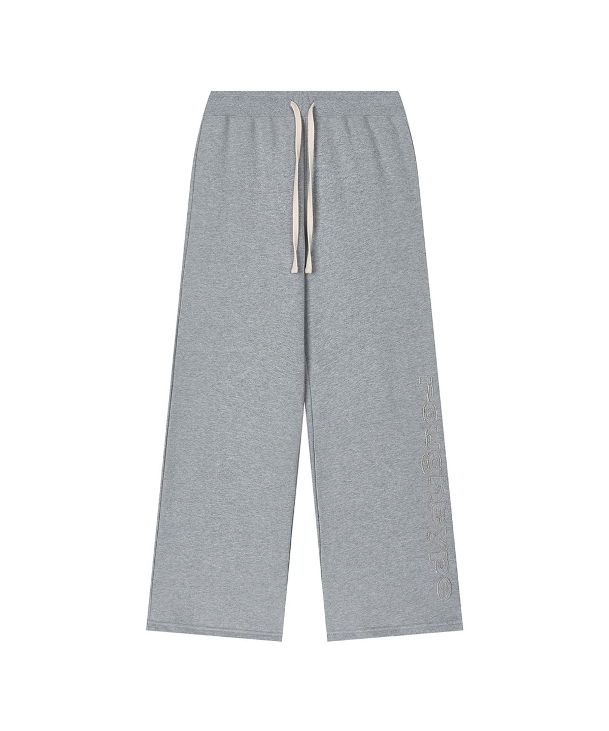 로타입(ROUGHTYPE) Slim Fit Applique Sweatpants - Gray