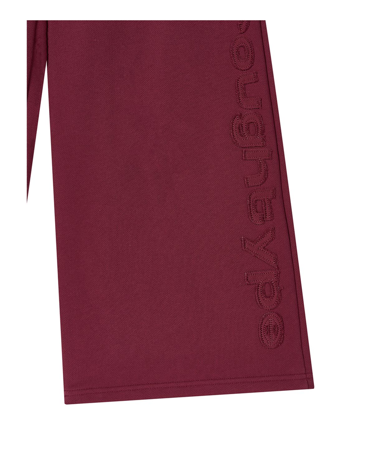 로타입(ROUGHTYPE) Slim Fit Applique Sweatpants - Burgundy