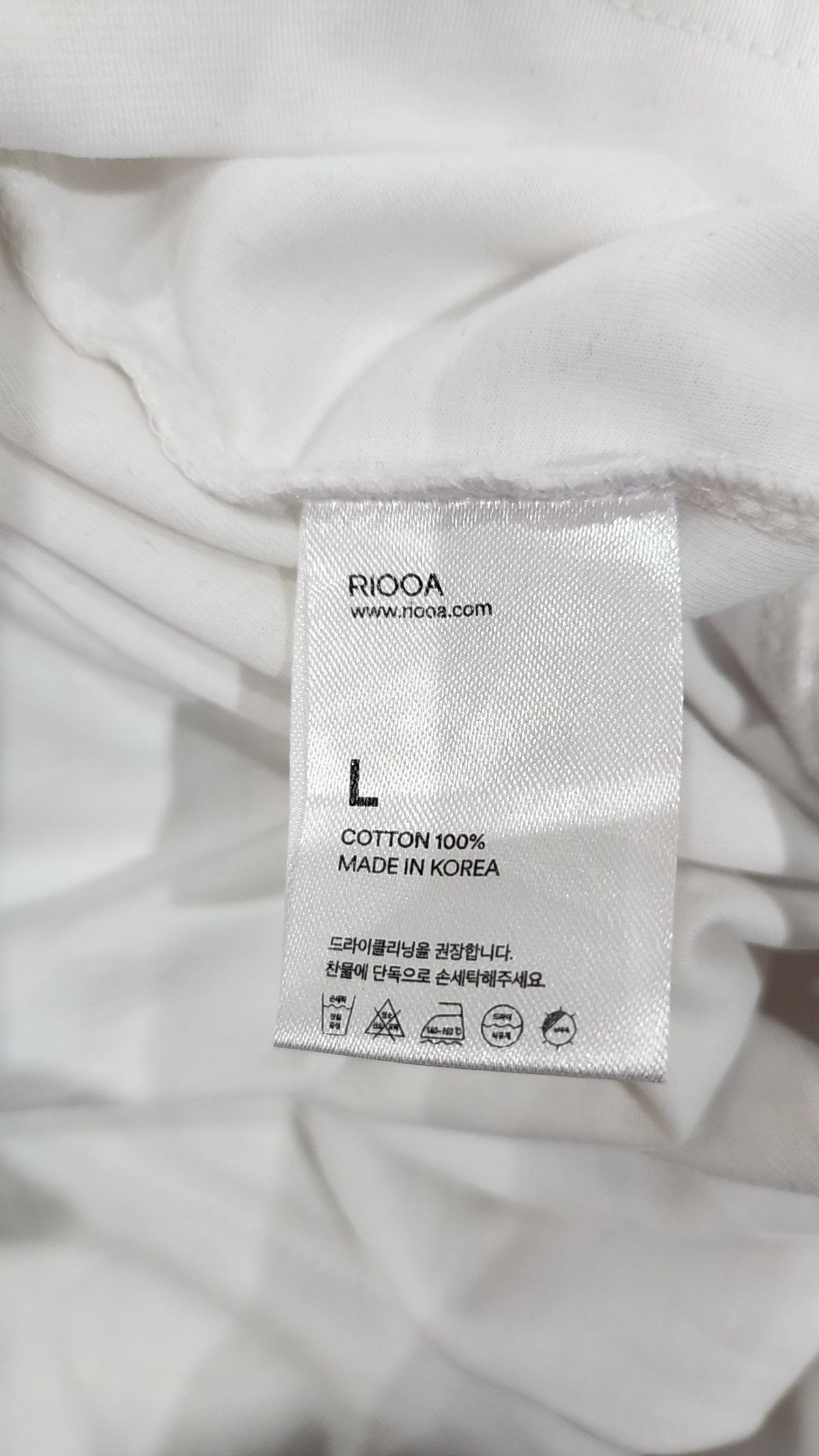리우아(RIOOA) 반소매 티셔츠 L