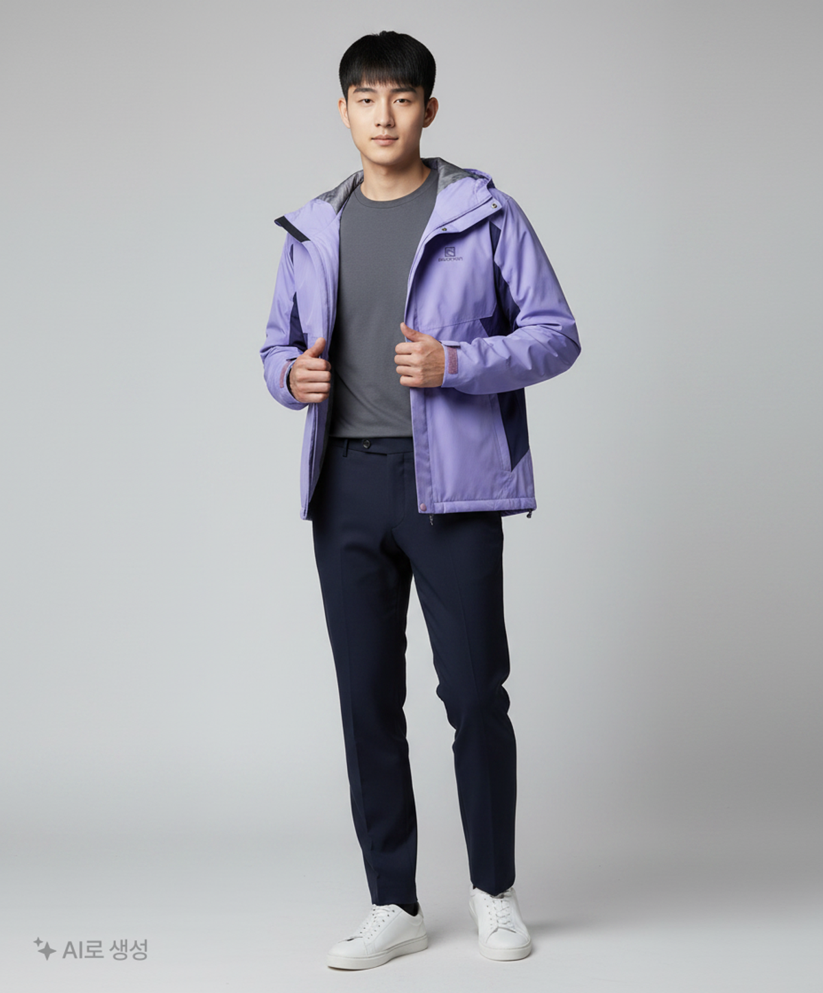 살로몬(SALOMON) 나일론/코치 재킷 100