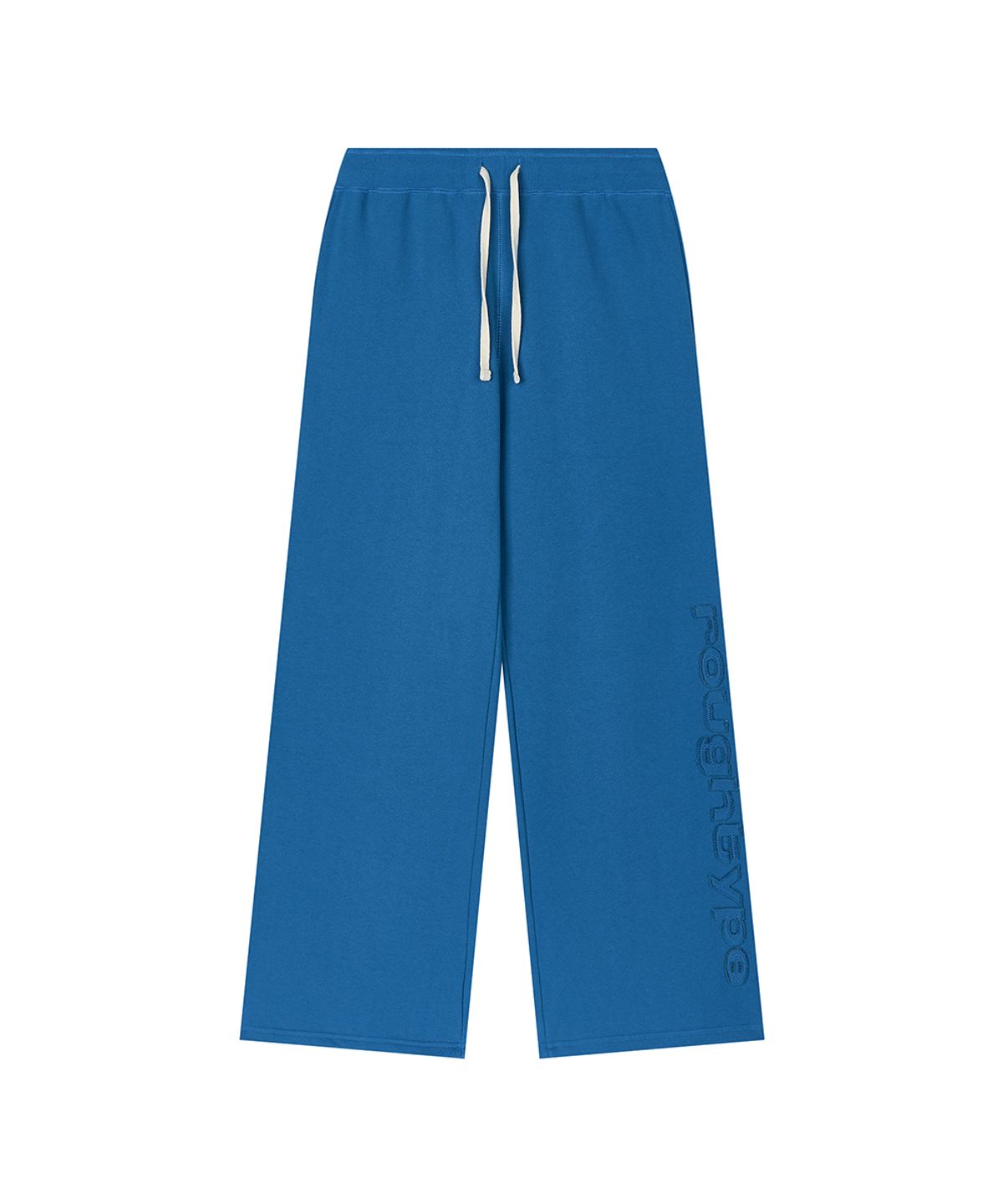 로타입(ROUGHTYPE) Slim Fit Applique Sweatpants - Blue