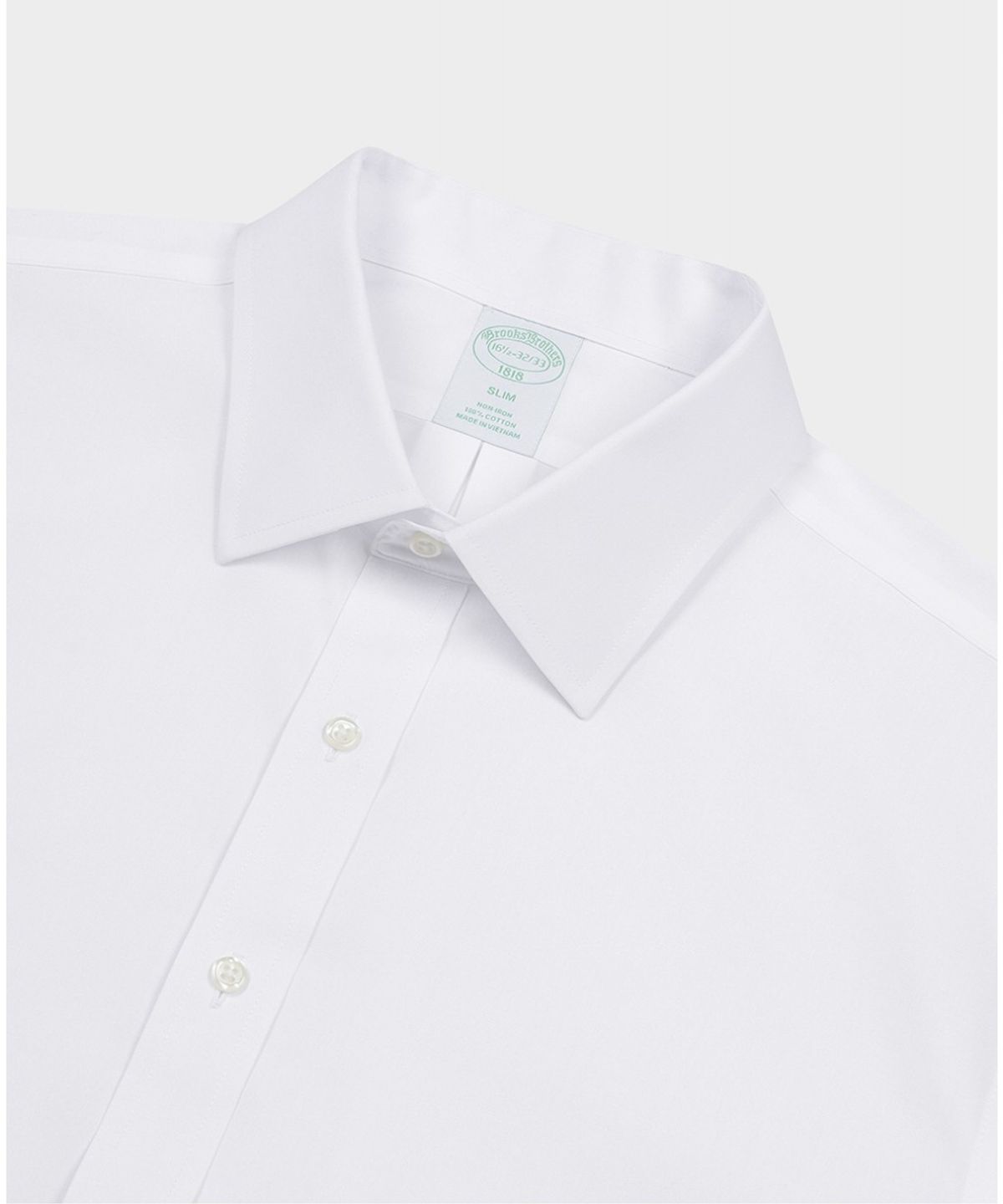 브룩스 브라더스(BROOKS BROTHERS) 논아이론 에인즐리 드레스셔츠 (화이트) (BBTSMF2510)