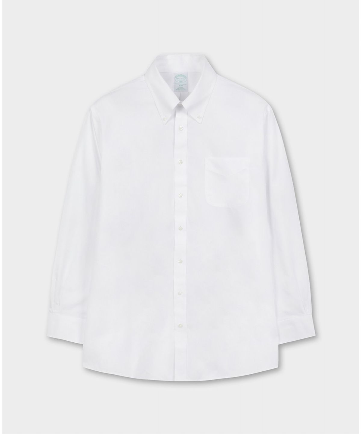 브룩스 브라더스(BROOKS BROTHERS) 논아이론 폴로버튼다운 드레스셔츠 (화이트) (BBTSMF9843)