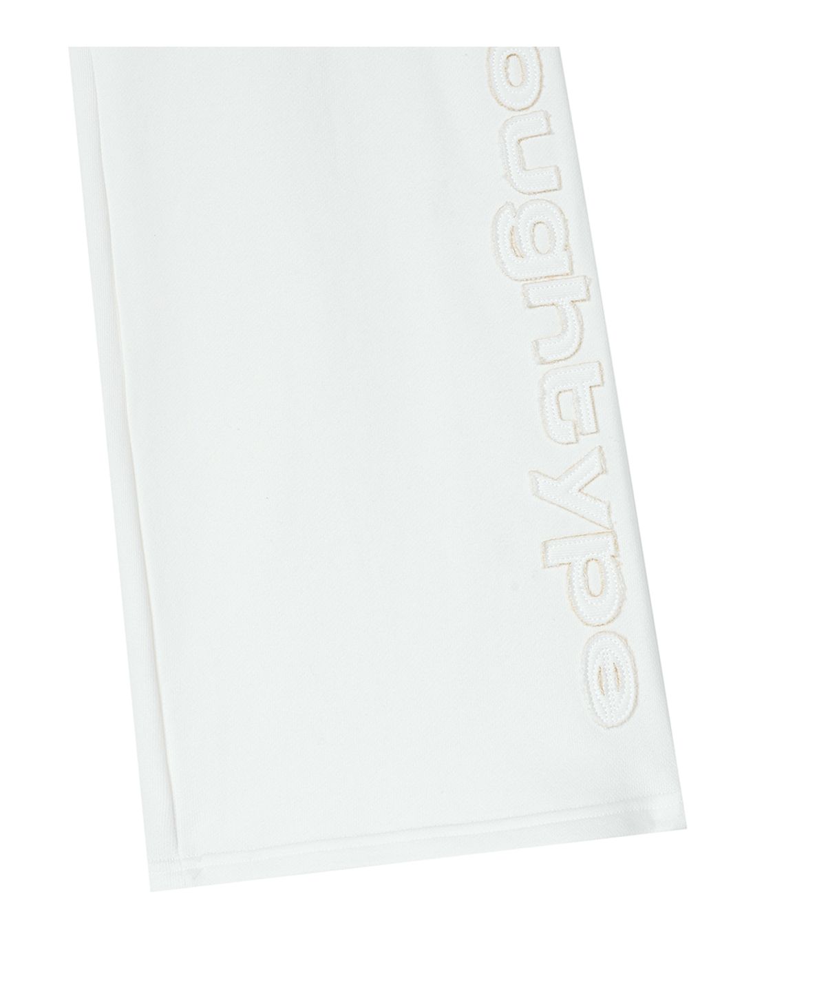 로타입(ROUGHTYPE) Slim Fit Applique Sweatpants - White