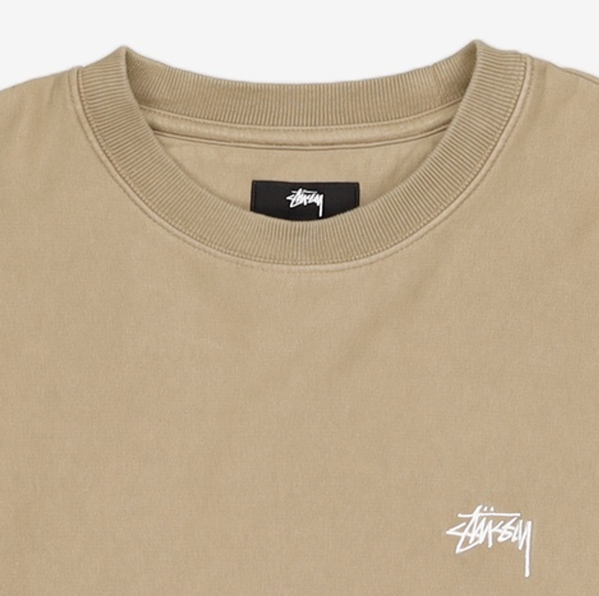 스투시(STUSSY) 오버다이드 스탁 로고 맨투맨 - 블랙 / 118480BLACK S