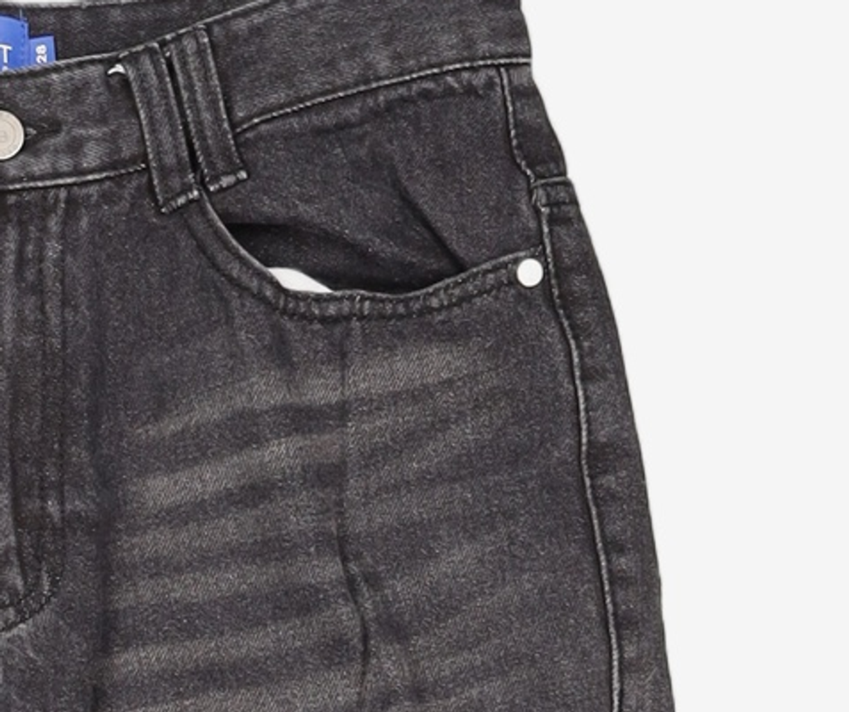 데케트(DECET) Dawn Semi Wide Jeans DCPT002Black 28