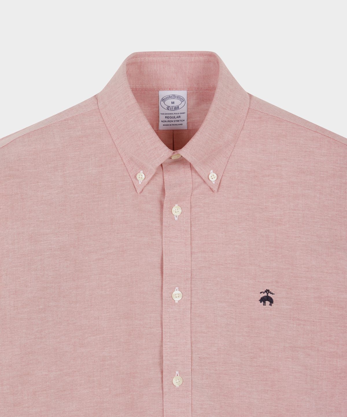 브룩스 브라더스(BROOKS BROTHERS) 논아이론 옥스포드 솔리드 셔츠 (레드) (BBTHMMG305)
