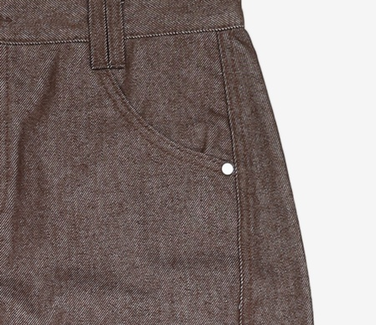 데케트(DECET) Curved Wide Jeans DCPT033CPBrown 32