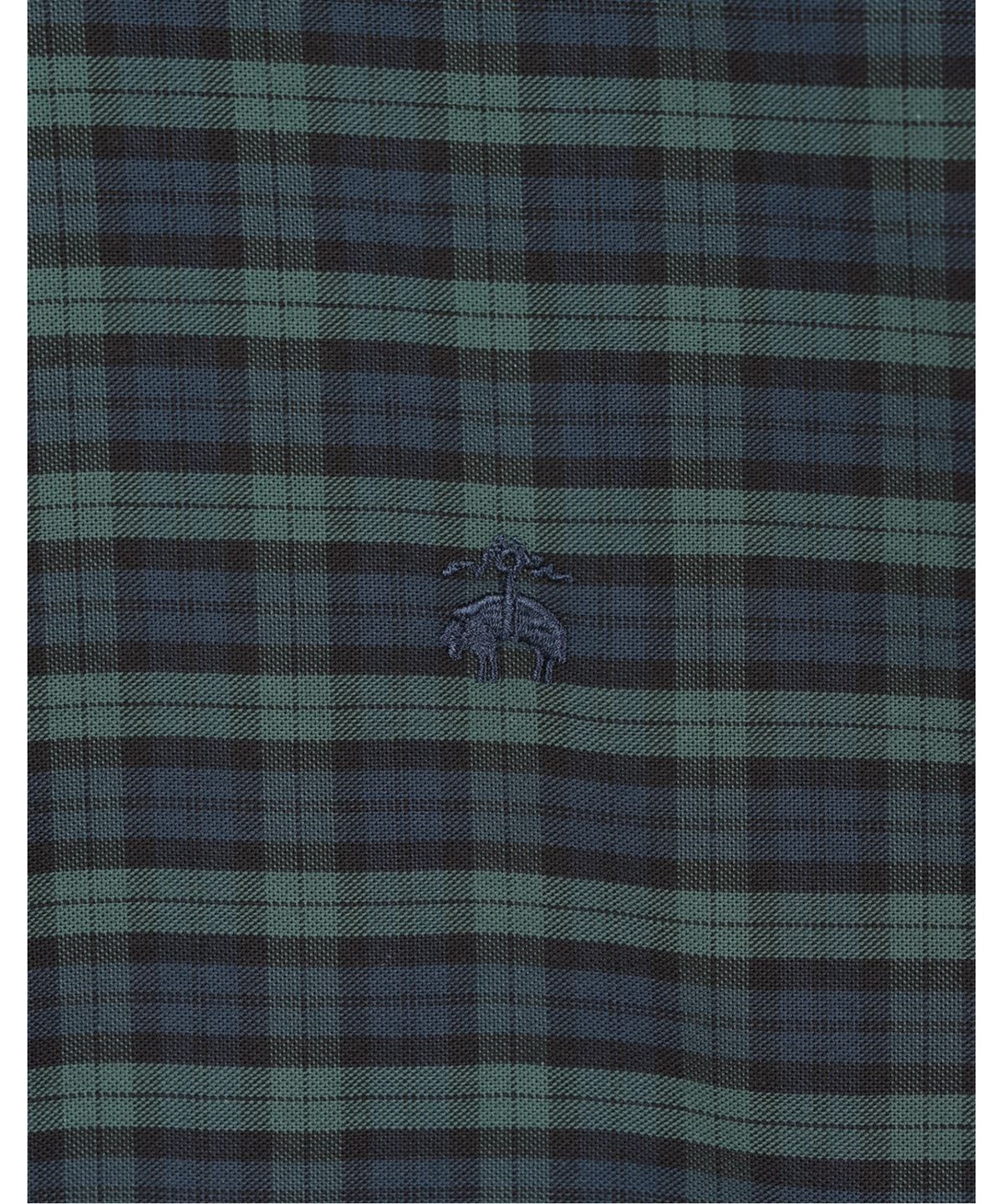 브룩스 브라더스(BROOKS BROTHERS) 논아이론 옥스포드 체크 패턴 셔츠 (멀티) (BBTHMMG306)