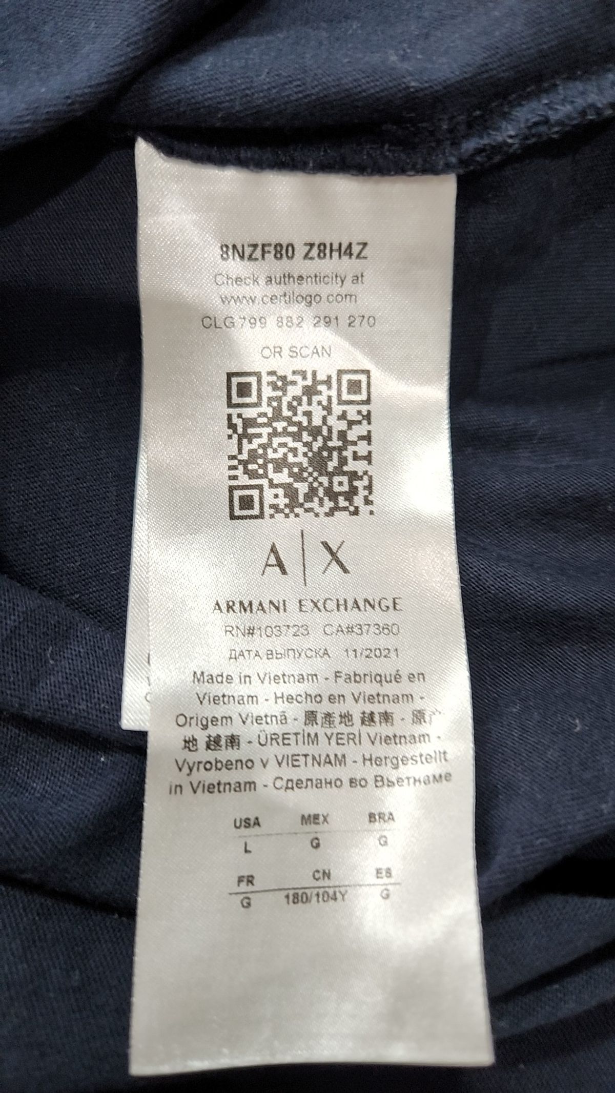 아르마니 익스체인지(ARMANI EXCHANGE) 피케/카라 티셔츠 L