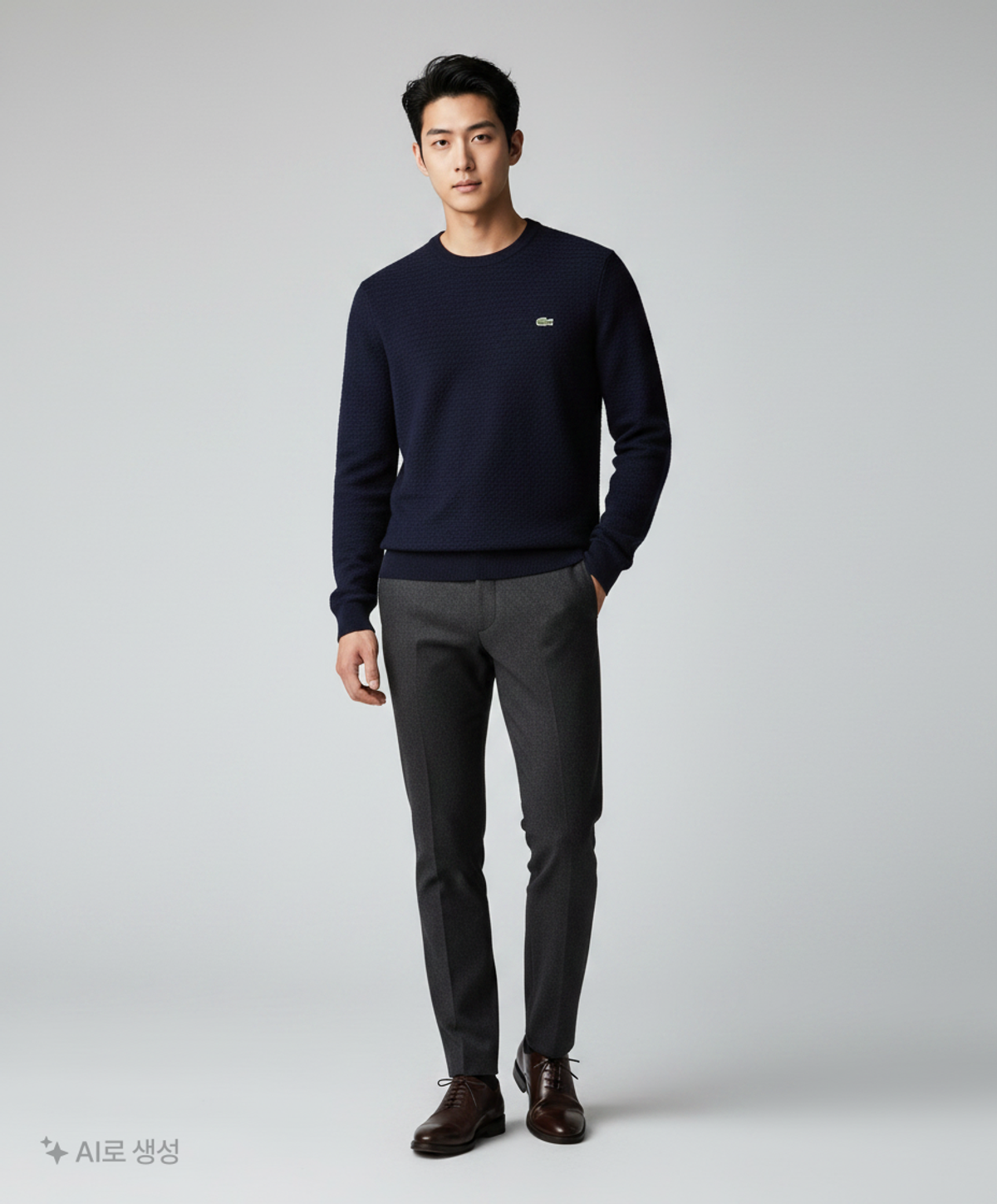 라코스테(LACOSTE) 남성 베이직 라운드넥 풀오버 AH4832-20C_166 L