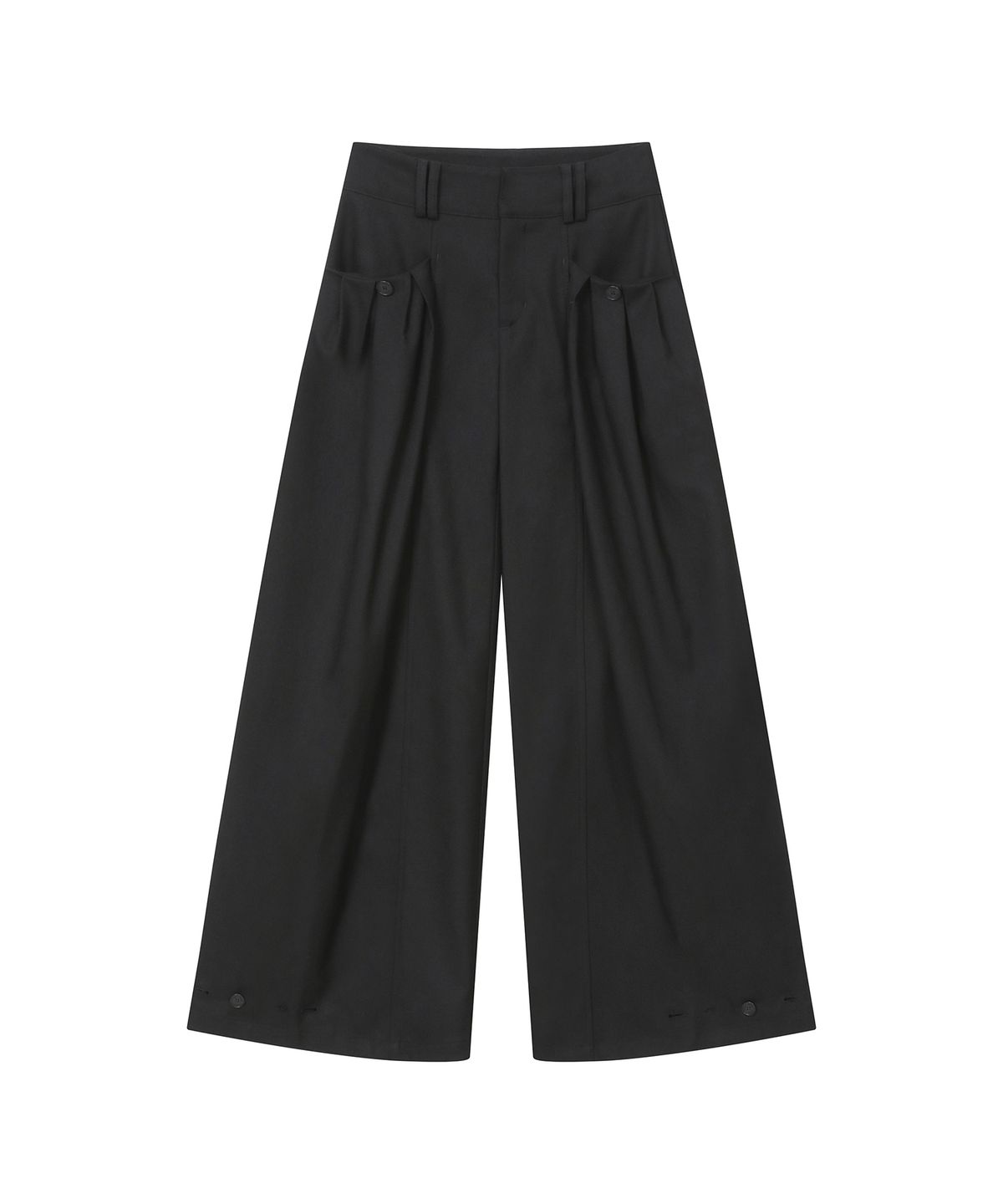 미세키서울(MISEKI SEOUL) Multi pleats wide pants BLACK