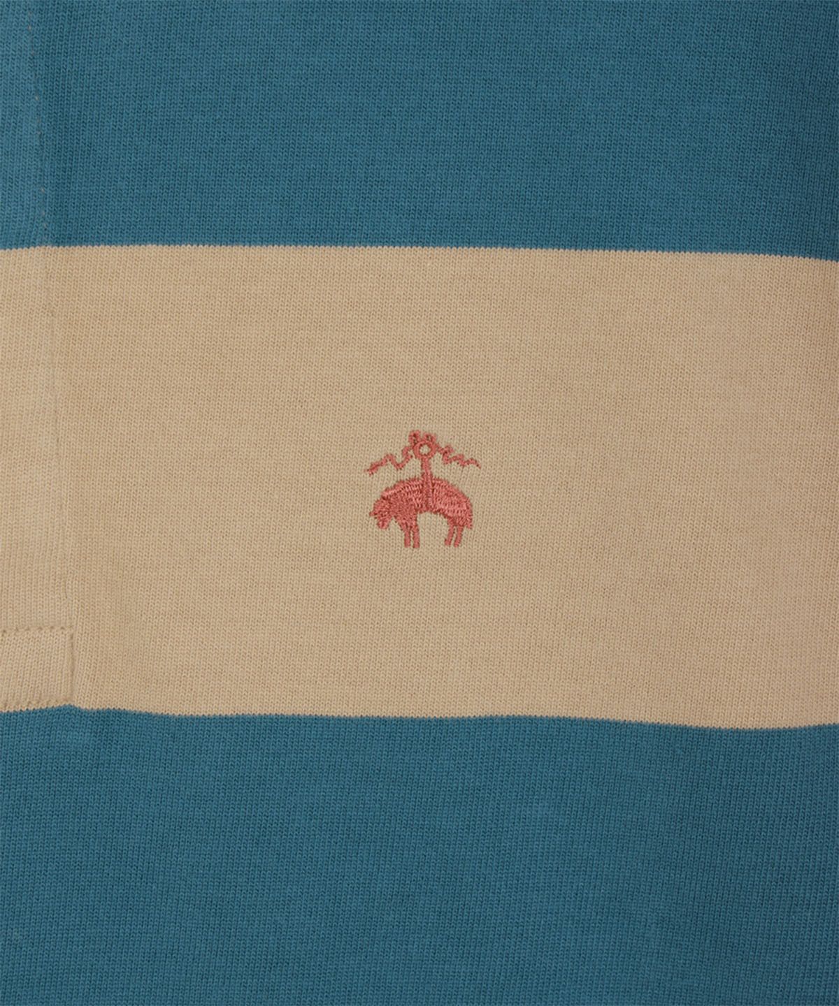 브룩스 브라더스(BROOKS BROTHERS) 볼드 스트라이프 럭비 셔츠 (블루) (BBNTMMG301)