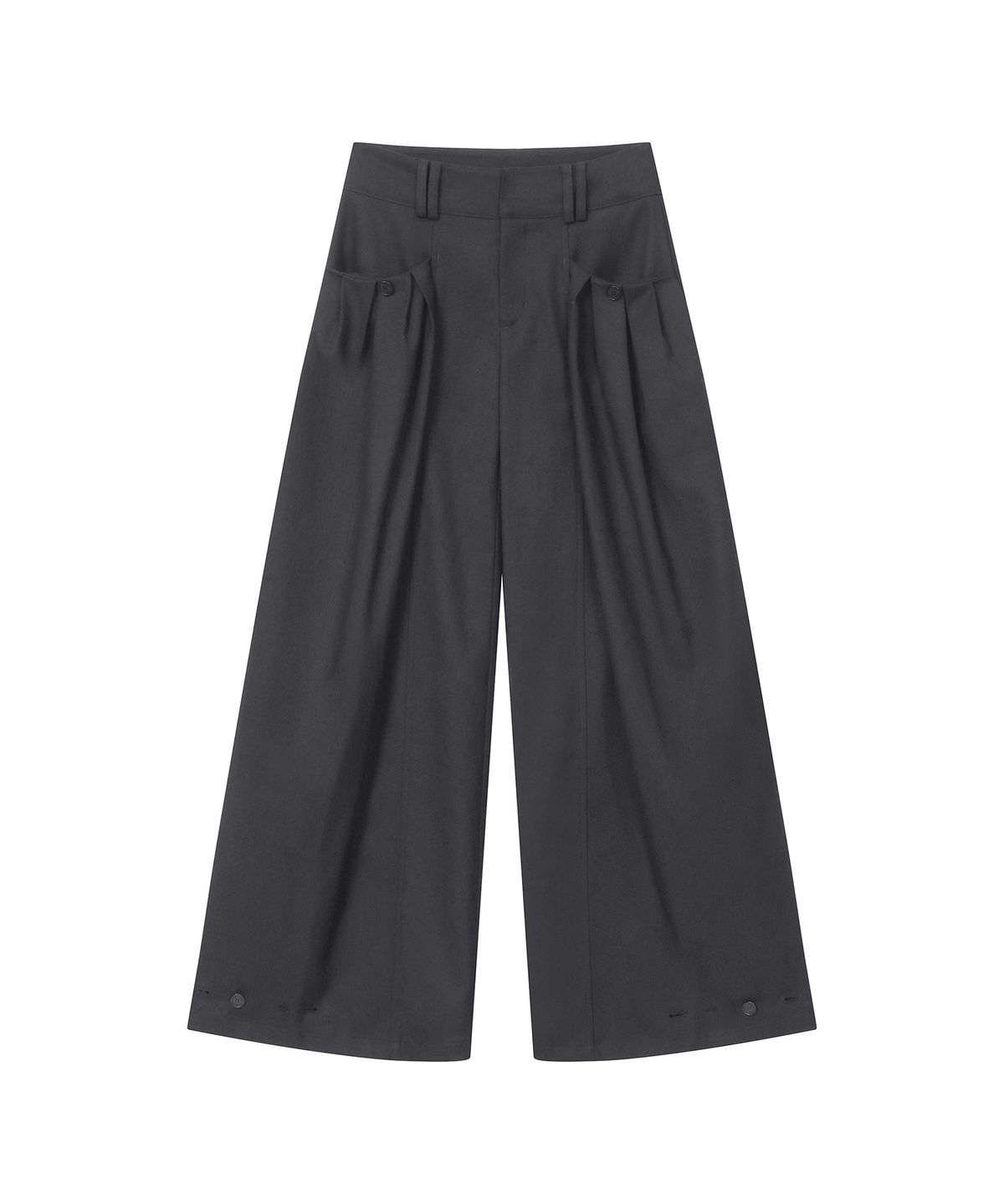 미세키서울(MISEKI SEOUL) Multi pleats wide pants CHARCOAL