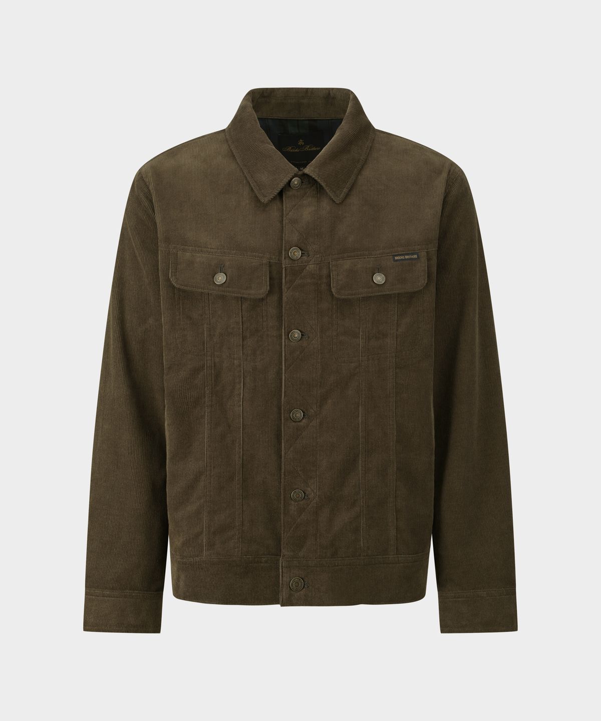 브룩스 브라더스(BROOKS BROTHERS) [Heritage] 코듀로이 트러커 재킷 (카키) (BBOTMHG309)