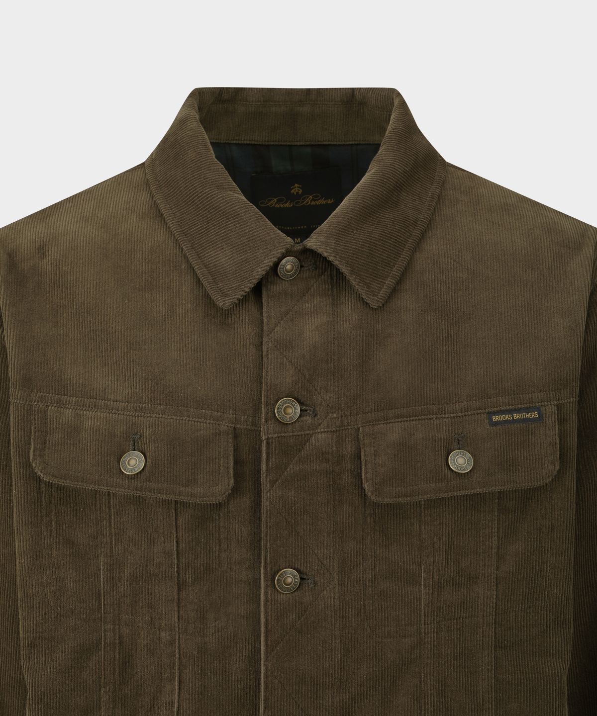 브룩스 브라더스(BROOKS BROTHERS) [Heritage] 코듀로이 트러커 재킷 (카키) (BBOTMHG309)