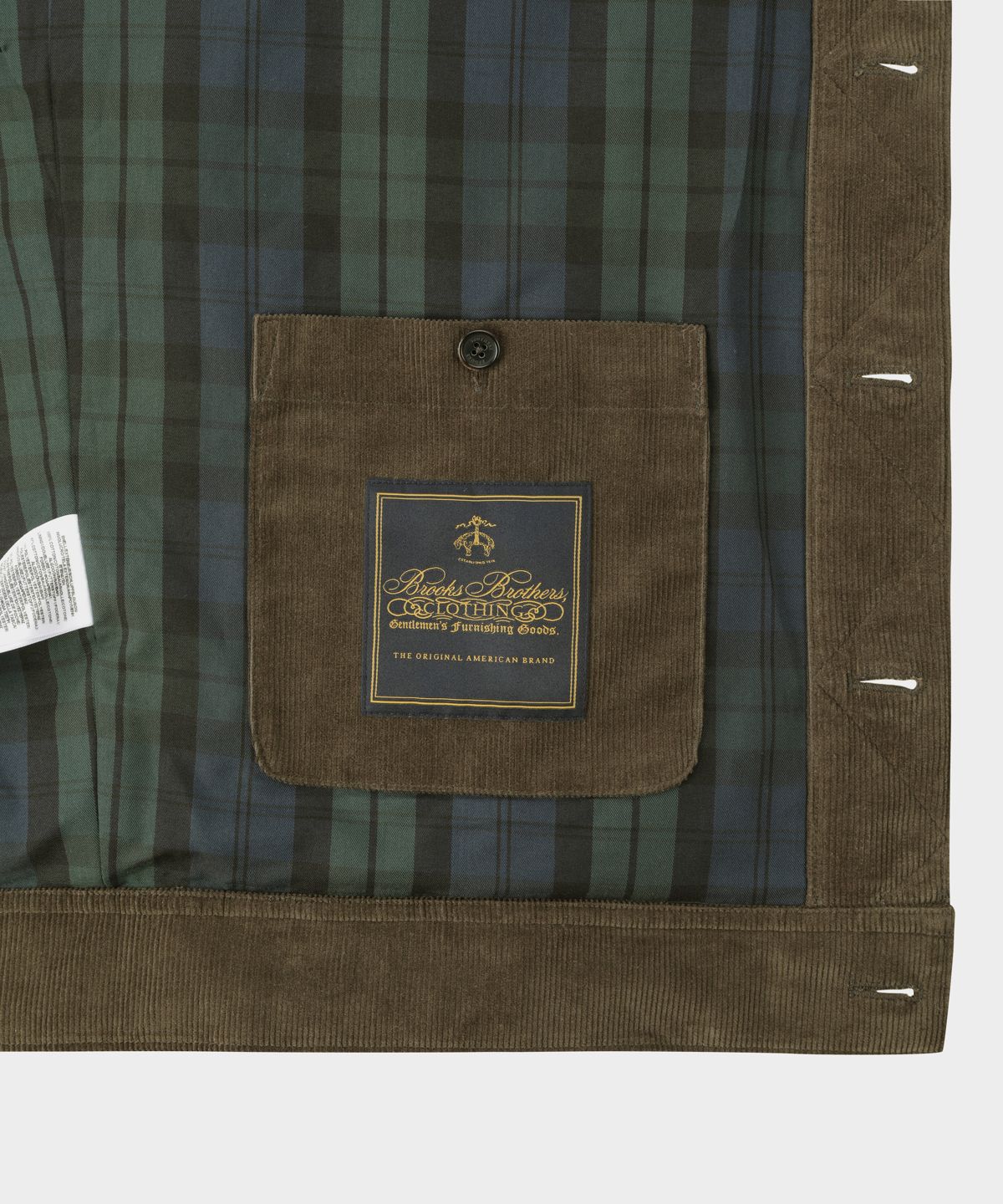 브룩스 브라더스(BROOKS BROTHERS) [Heritage] 코듀로이 트러커 재킷 (카키) (BBOTMHG309)