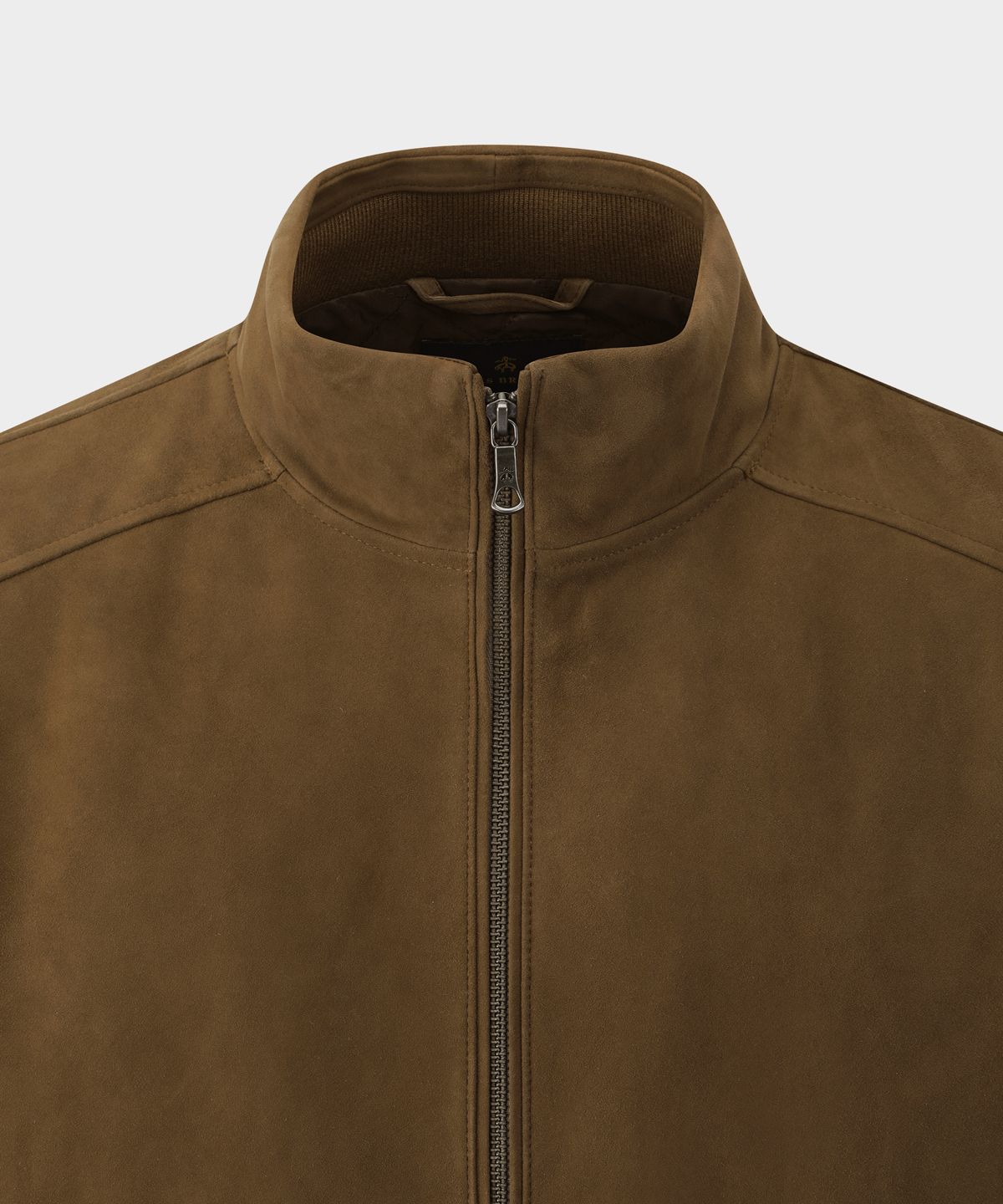 브룩스 브라더스(BROOKS BROTHERS) 스웨이드 봄버 재킷 (다크베이지) (BBLJMNG301)