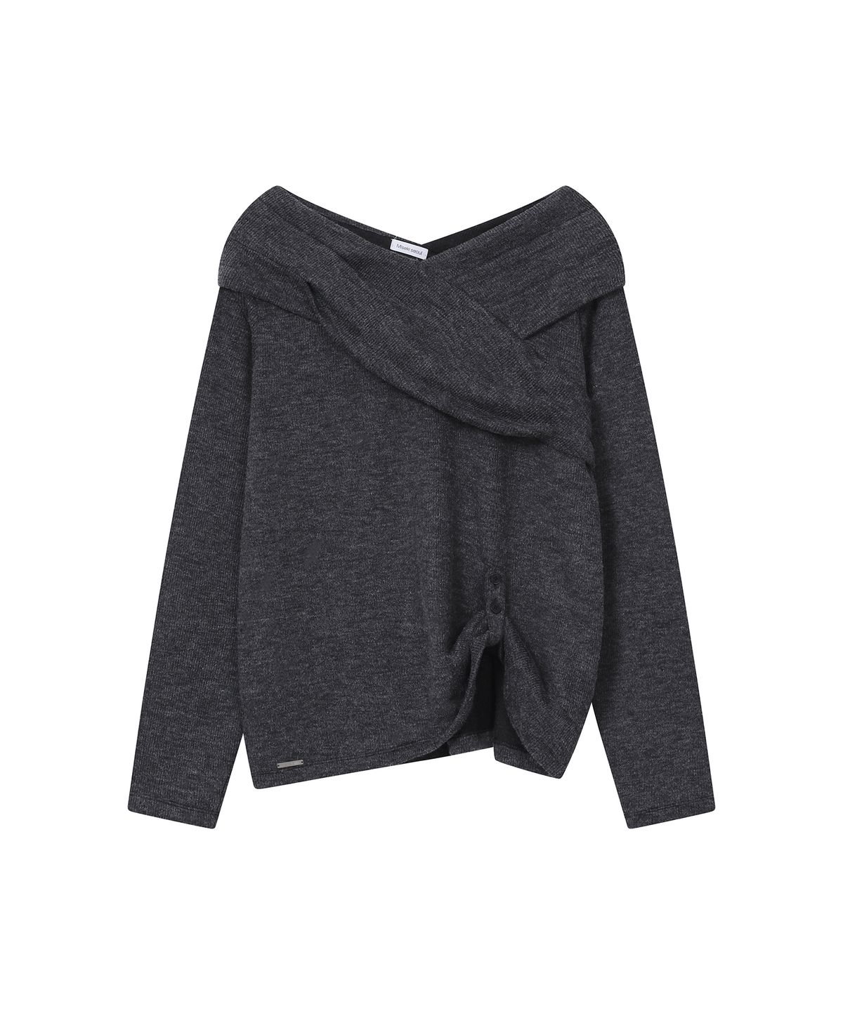 미세키서울(MISEKI SEOUL) Layered pleats one piece SET CHARCOAL
