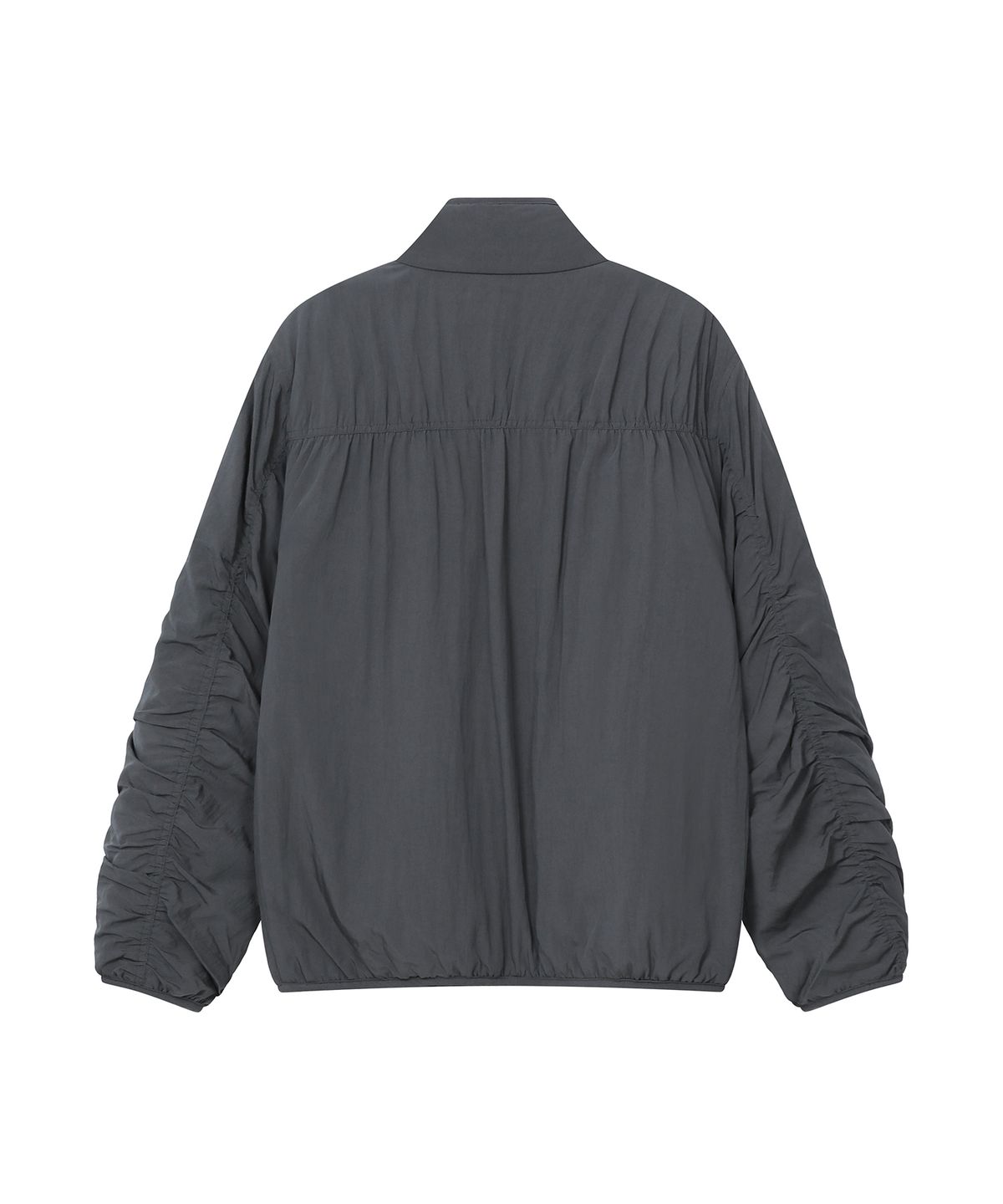 미세키서울(MISEKI SEOUL) Diagonal shirring padded jacket CHARCOAL