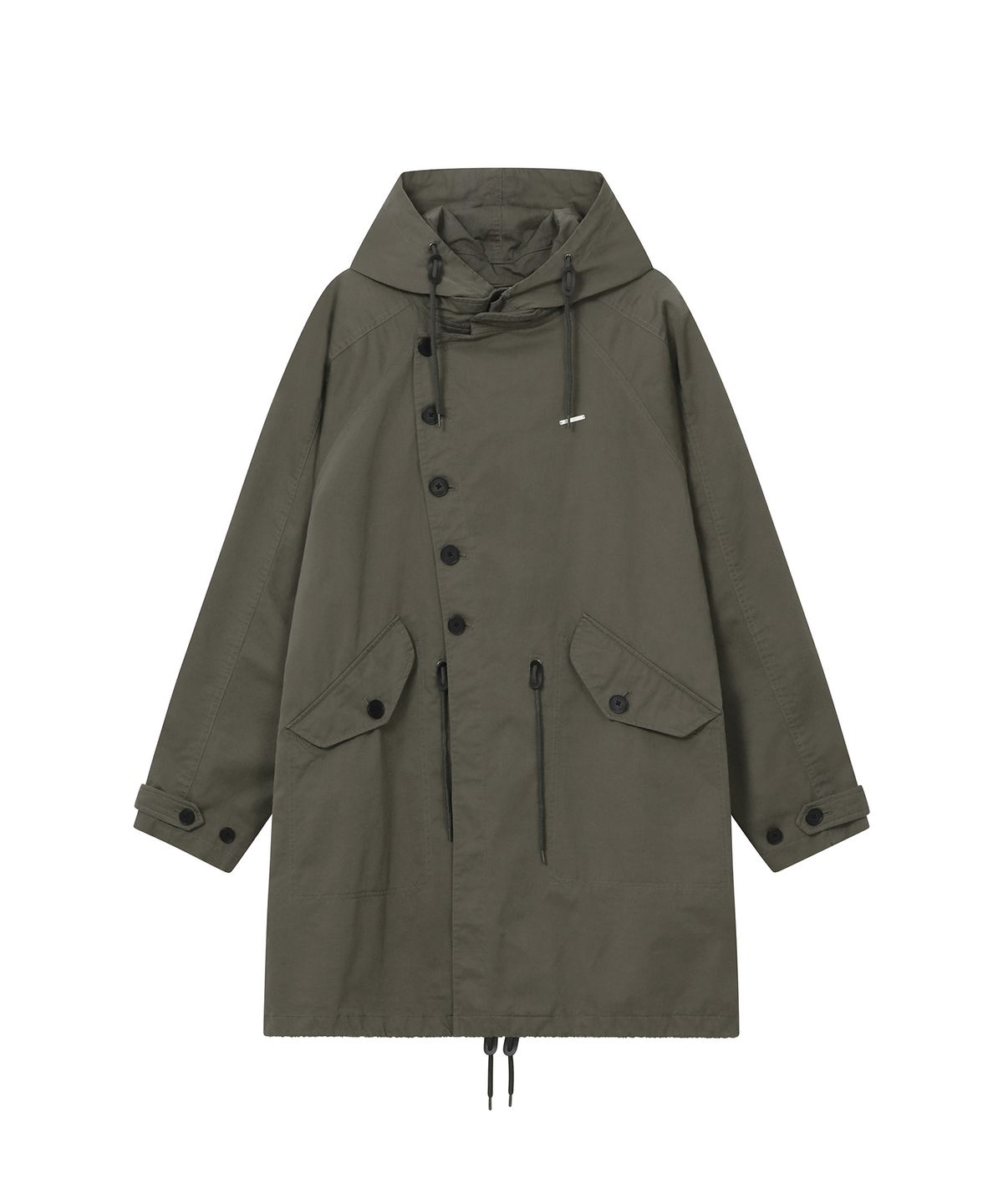 Asymmetry button field jacket