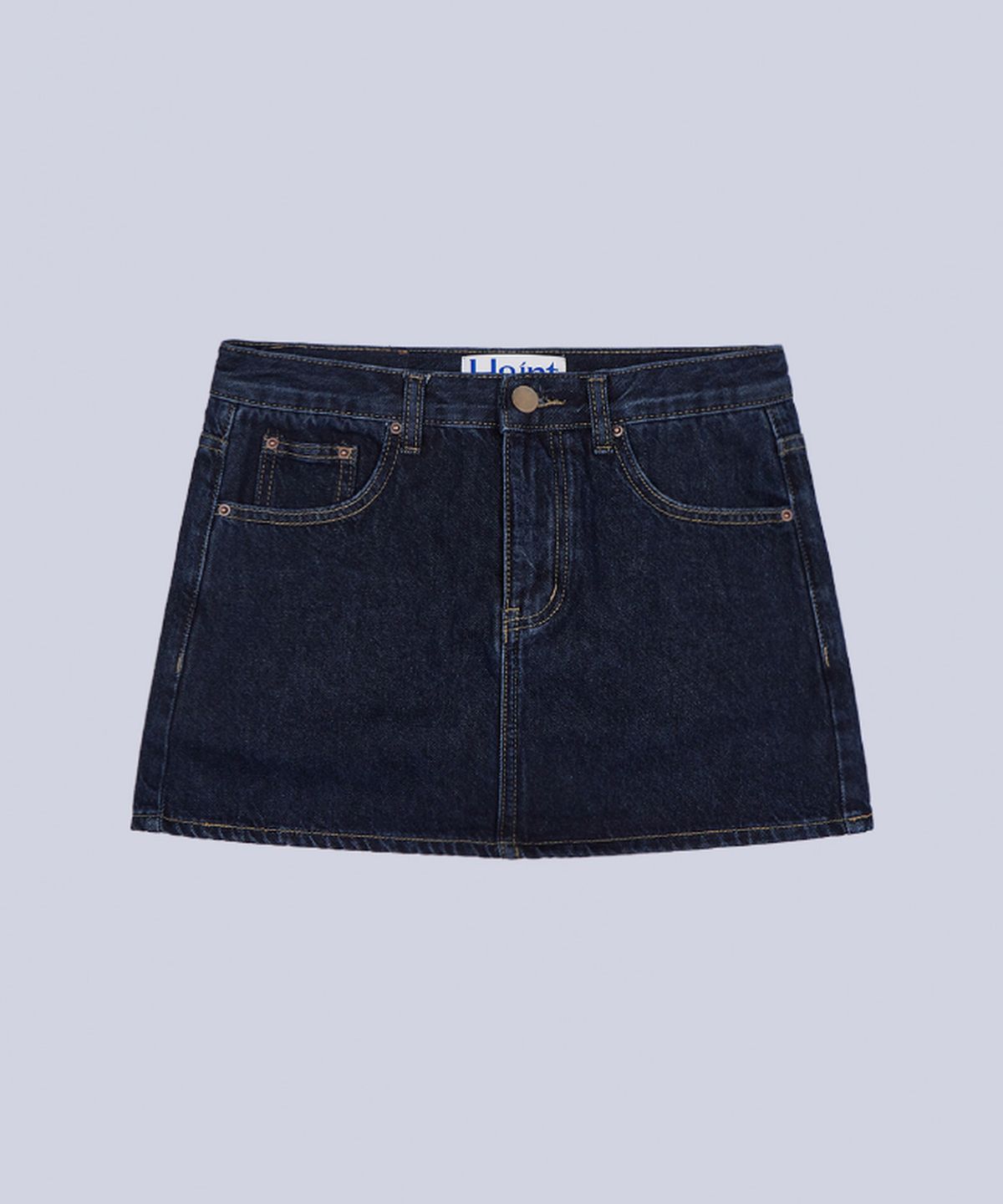 헤인트(HAINT) LOW RISE INNER PANTS MINI SKIRT_BLUE