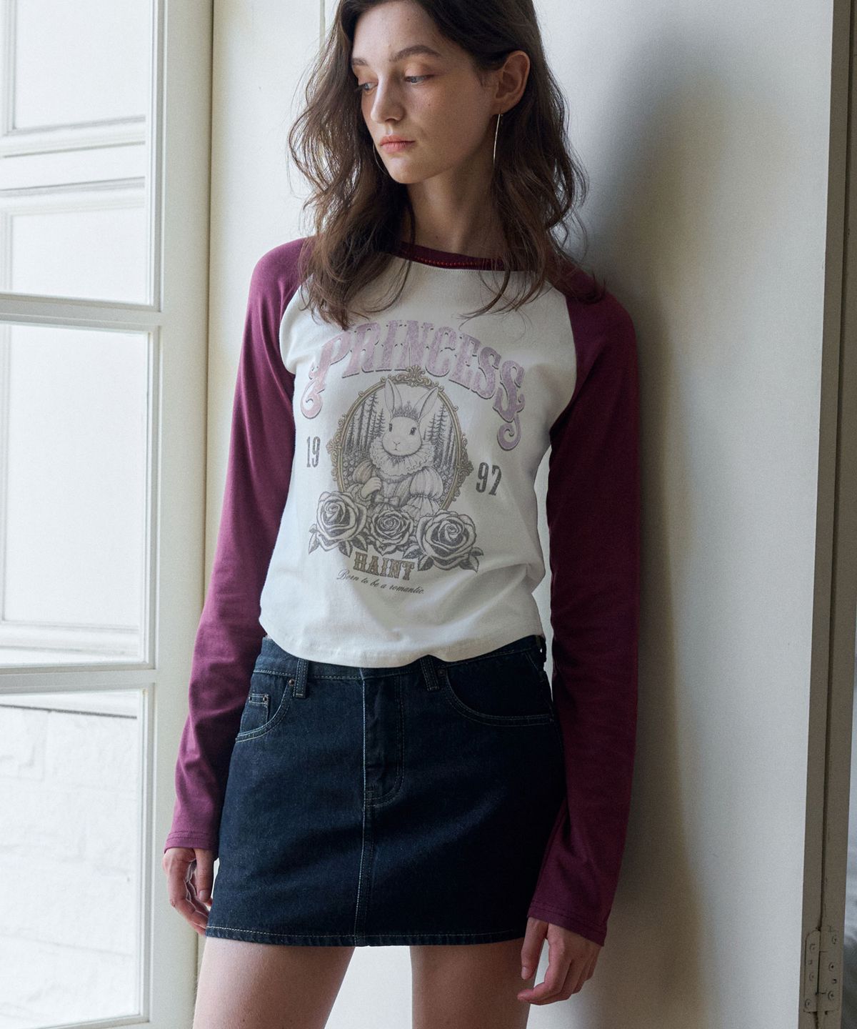 헤인트(HAINT) LOW RISE INNER PANTS MINI SKIRT_BLUE