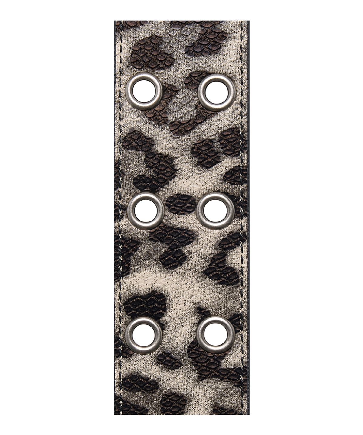 로타입(ROUGHTYPE) Snake Skin Leopard Belt - Ivory