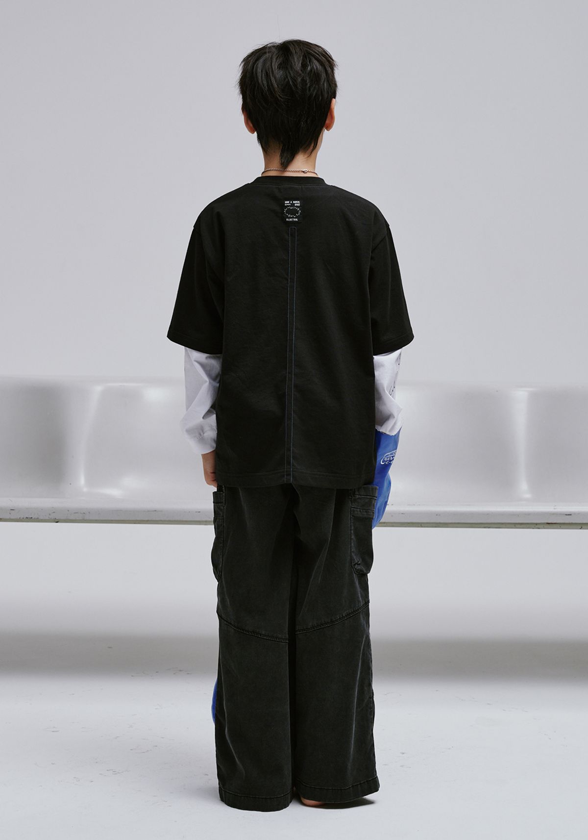 블루테일(BLUETAIL) AAG1TS01BK 스페이스 기어 그래픽 반팔 티셔츠