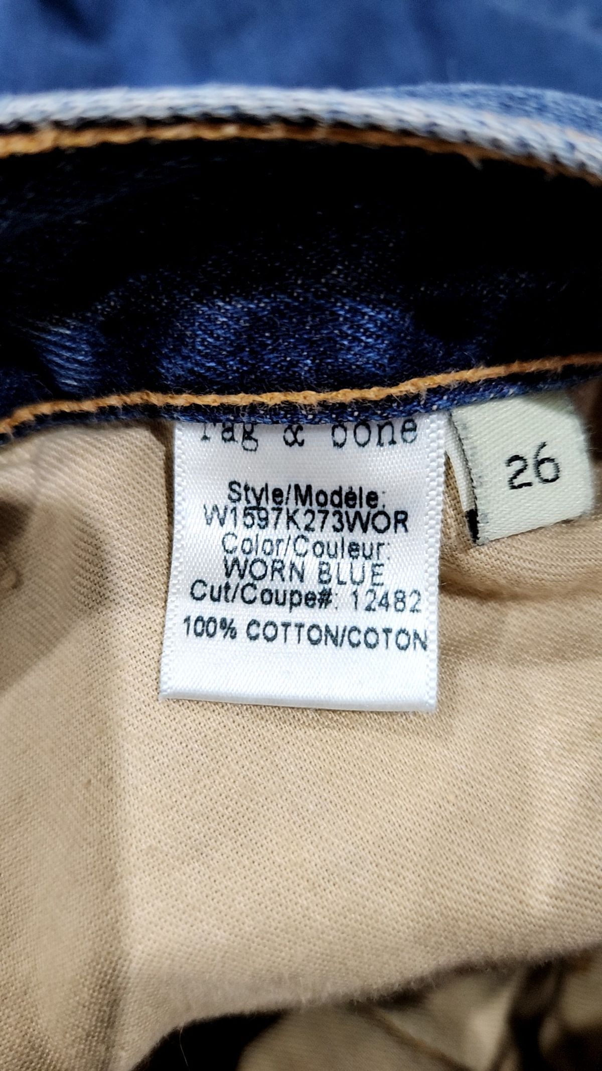 랙앤본(RAG & BONE) 청/데님 팬츠 26