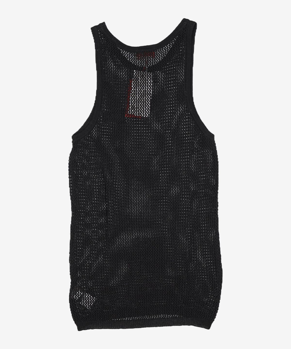 032씨(032C) (U) 레이스 니트 탱크 탑 블랙 LACE KNIT TANKTOP BLACK XL