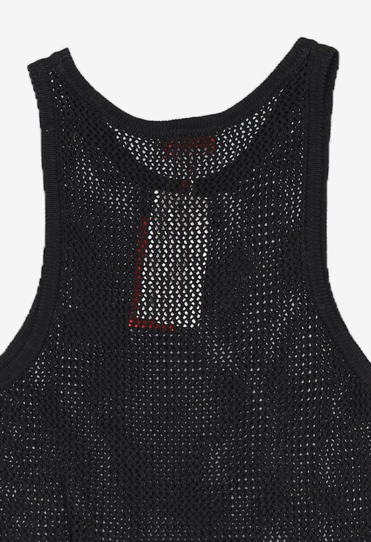 032씨(032C) (U) 레이스 니트 탱크 탑 블랙 LACE KNIT TANKTOP BLACK XL