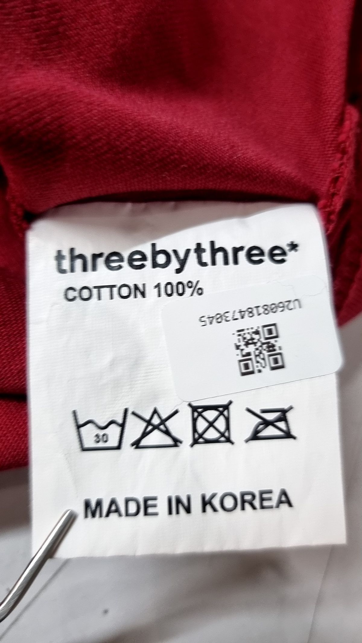 쓰리바이쓰리(THREEBYTHREE*) 반소매 티셔츠 S