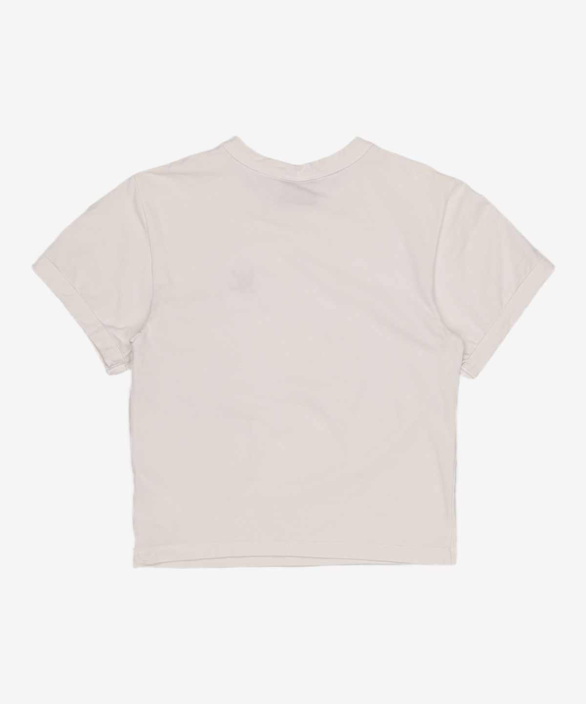 우알롱(WOOALONG) Fitted crop T-shirt - WHITE S