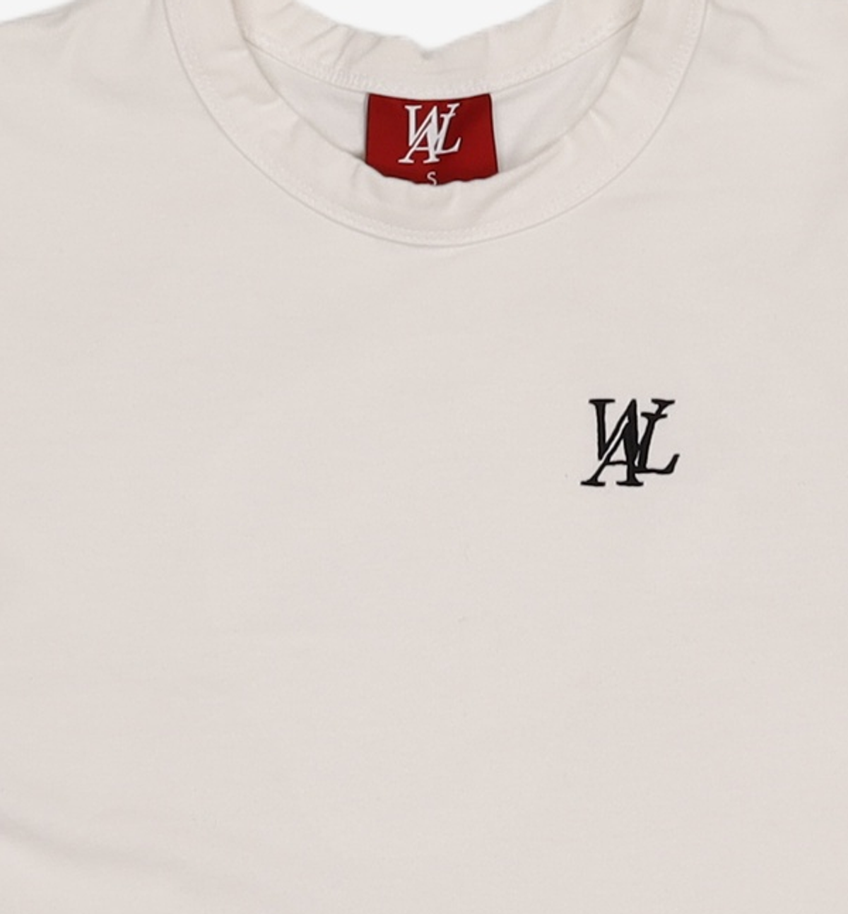 우알롱(WOOALONG) Fitted crop T-shirt - WHITE S