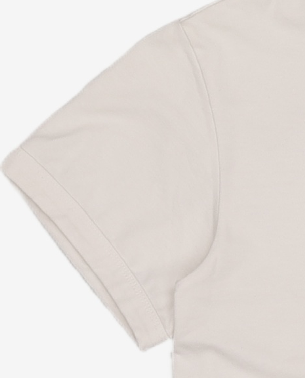 우알롱(WOOALONG) Fitted crop T-shirt - WHITE S