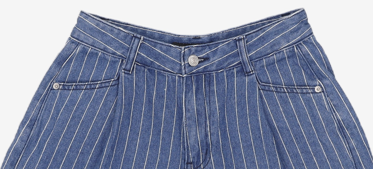 미쏘(MIXXO) 스트라이프 데님 쇼츠_MIWTHF764J 26