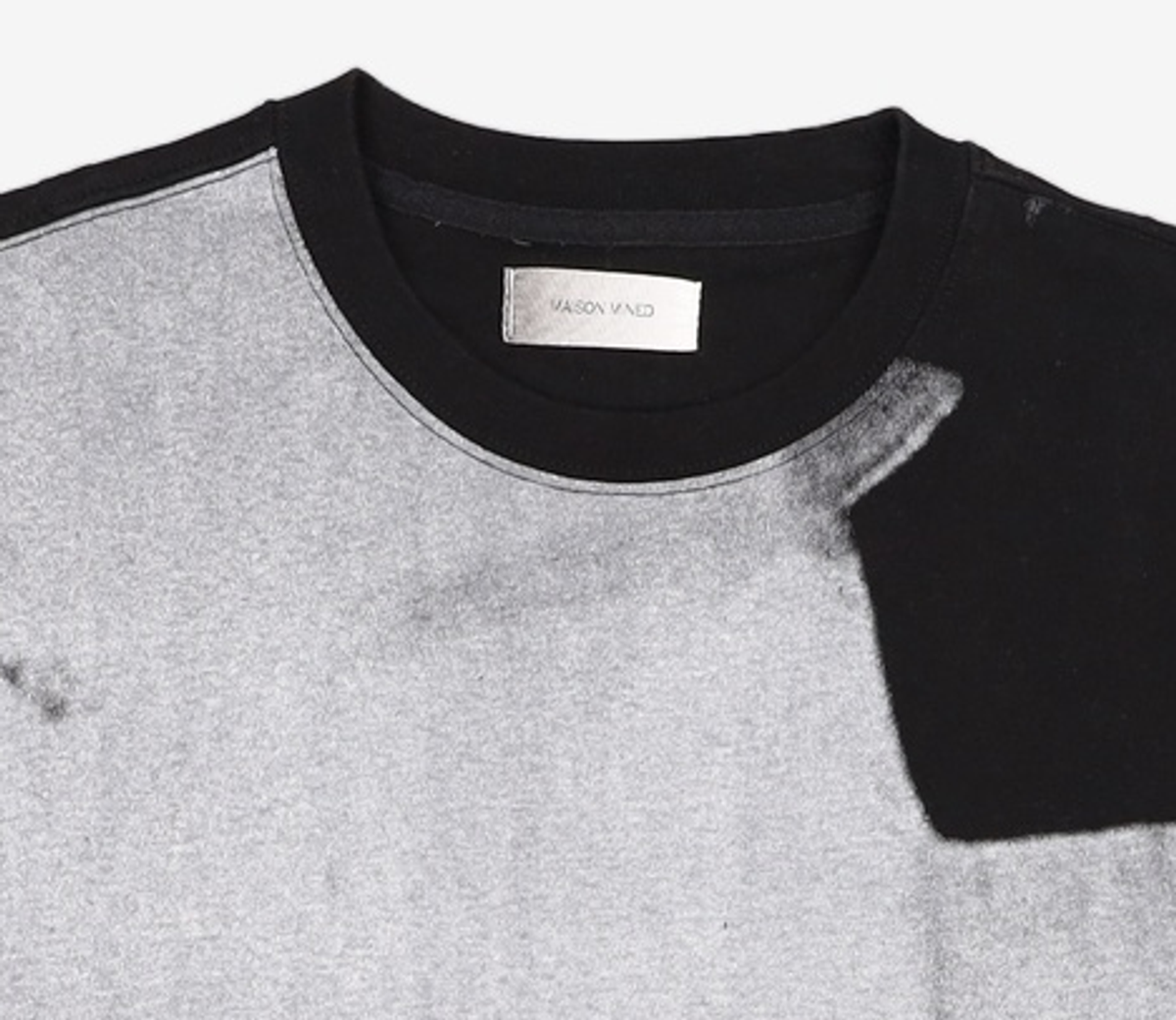 메종미네드(MAISON MINED) MONOCHROME HALF SLEEVE BLACK 2XL