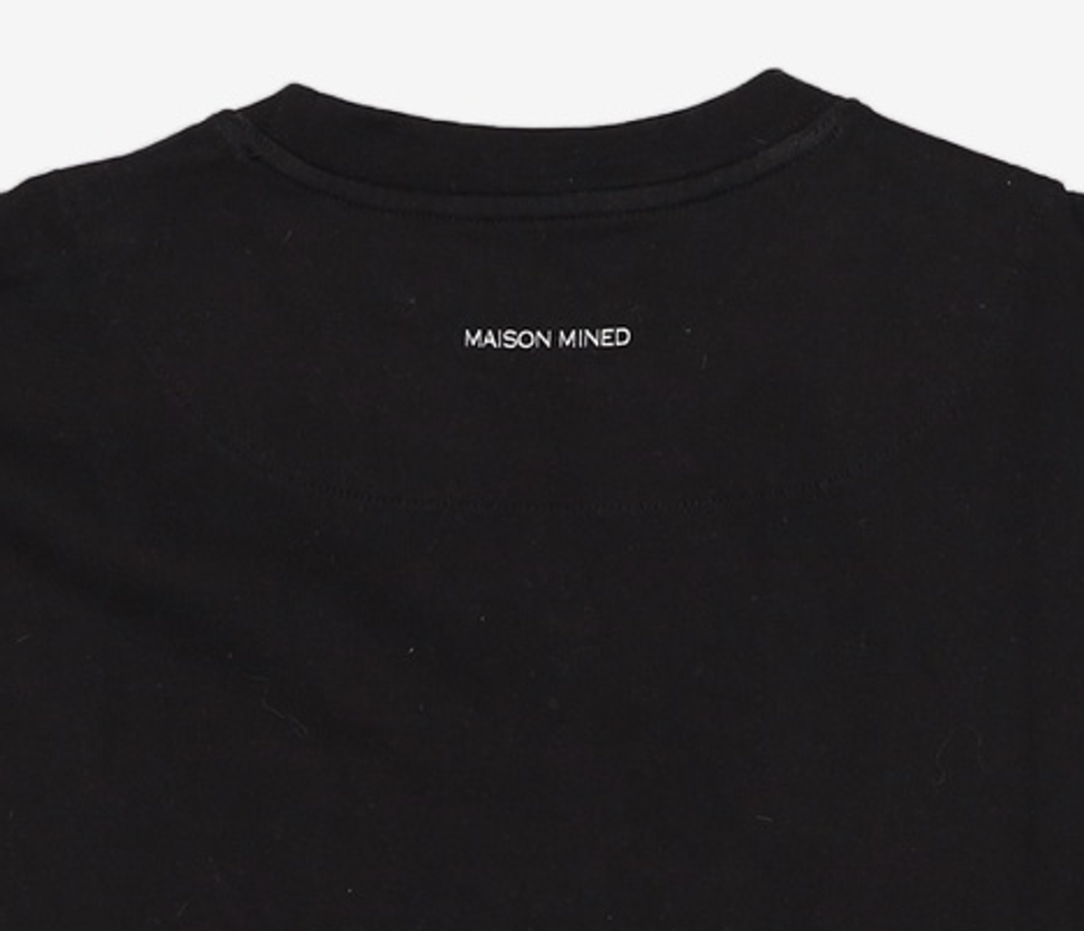 메종미네드(MAISON MINED) MONOCHROME HALF SLEEVE BLACK 2XL