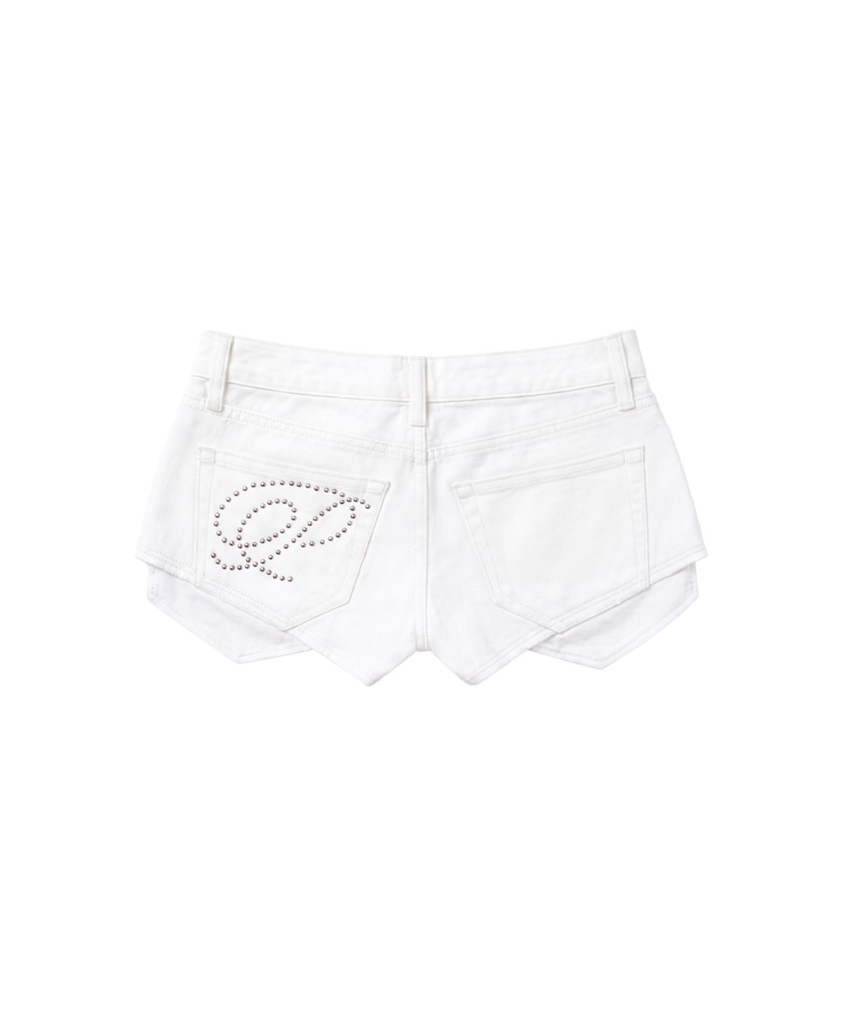 파시온(PASION) 로미 컷오프 마이크로 숏츠_화이트 Romy Cutoff Micro Shorts_White