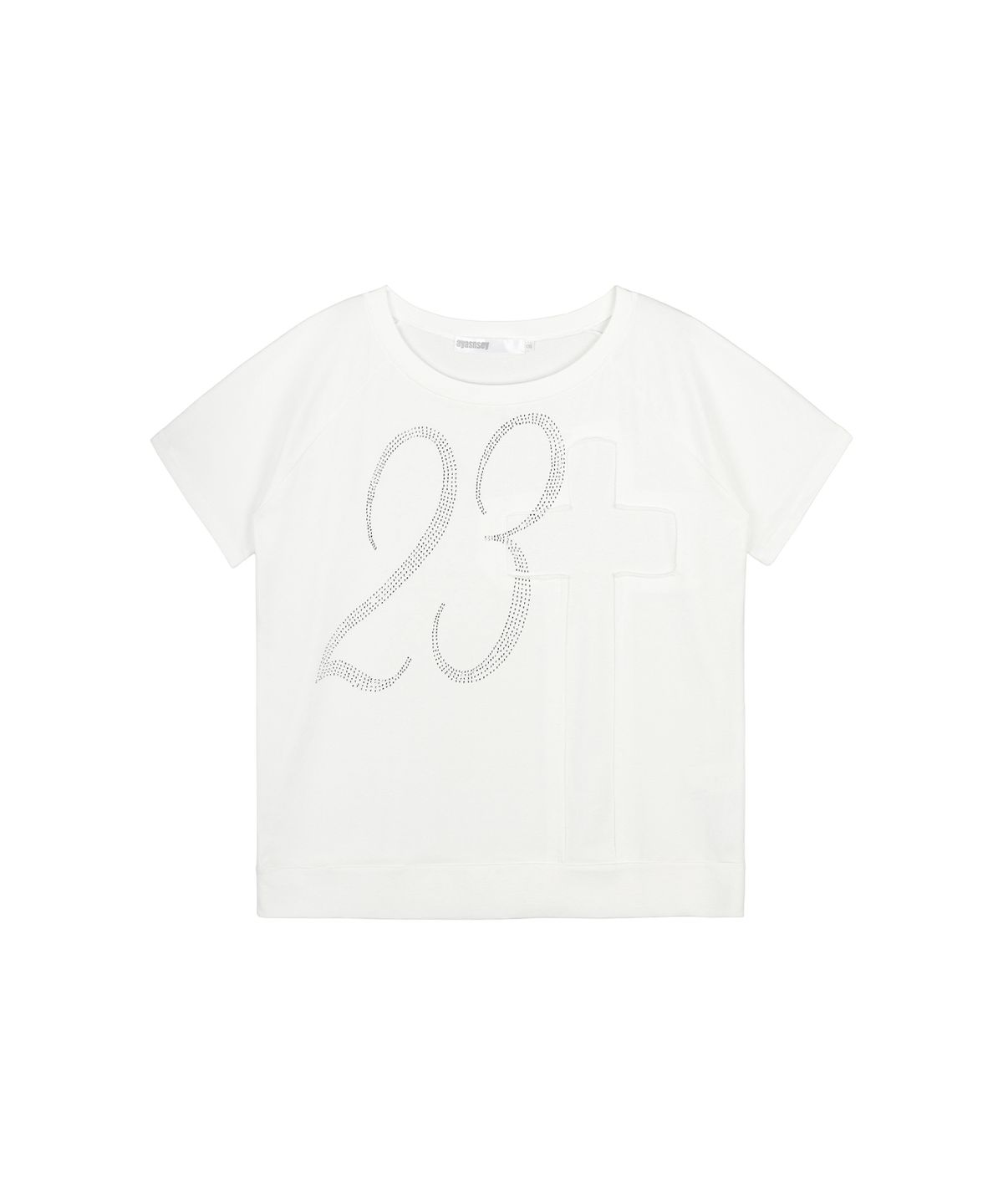 아야즈앤세이(AYASNSEY) 23T HOTFIX OFF SHOULDER T-SHIRTS