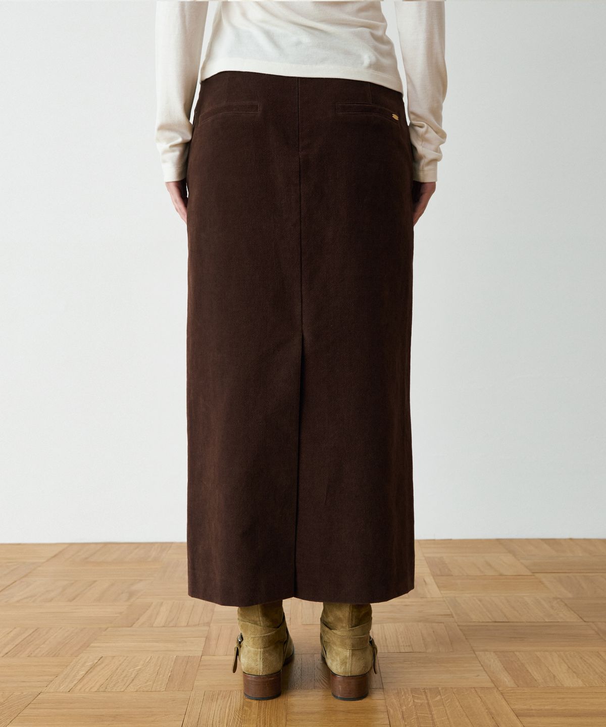 르메메(LEMEME) Moire Maxi Skirt_3colors