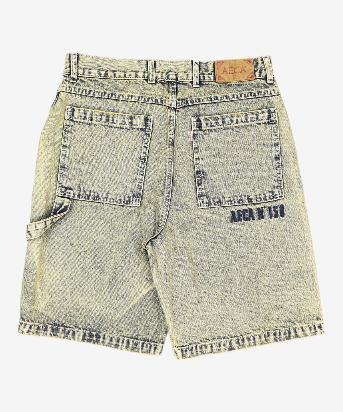 에이카화이트(AECA) PIGMENT DYED DENIM SHORTS-INDIGO YELLOW M