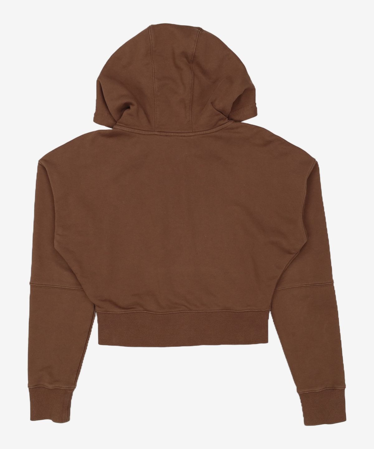 마리떼 프랑소와 저버(MARITHÉ + FRANҪOIS GIRBAUD) W CIRCLE LOGO CROP HOODIE ZIPUP brown S
