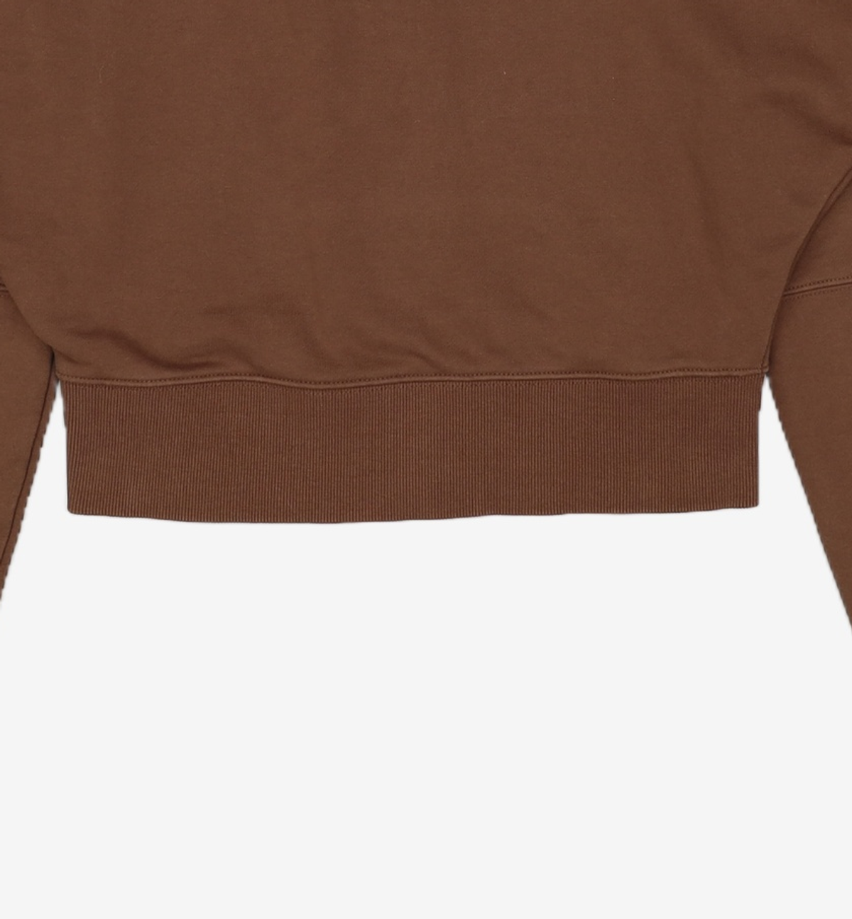 마리떼 프랑소와 저버(MARITHÉ + FRANҪOIS GIRBAUD) W CIRCLE LOGO CROP HOODIE ZIPUP brown S